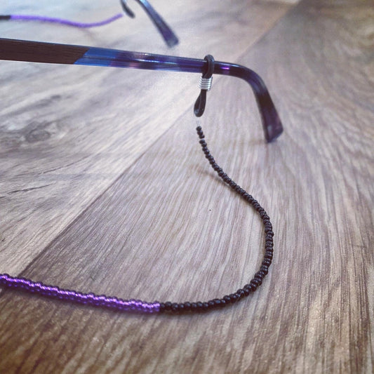 Black and Purple Glasses Chain