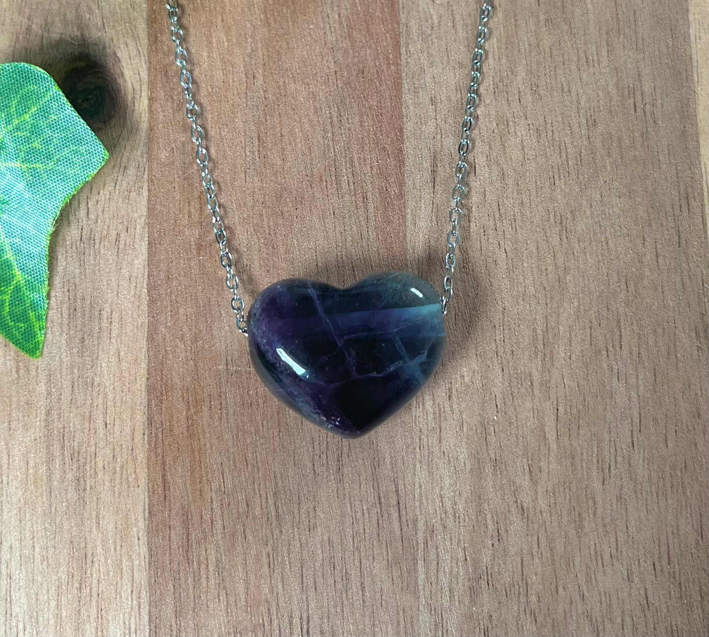 Fluorite Heart Pendant