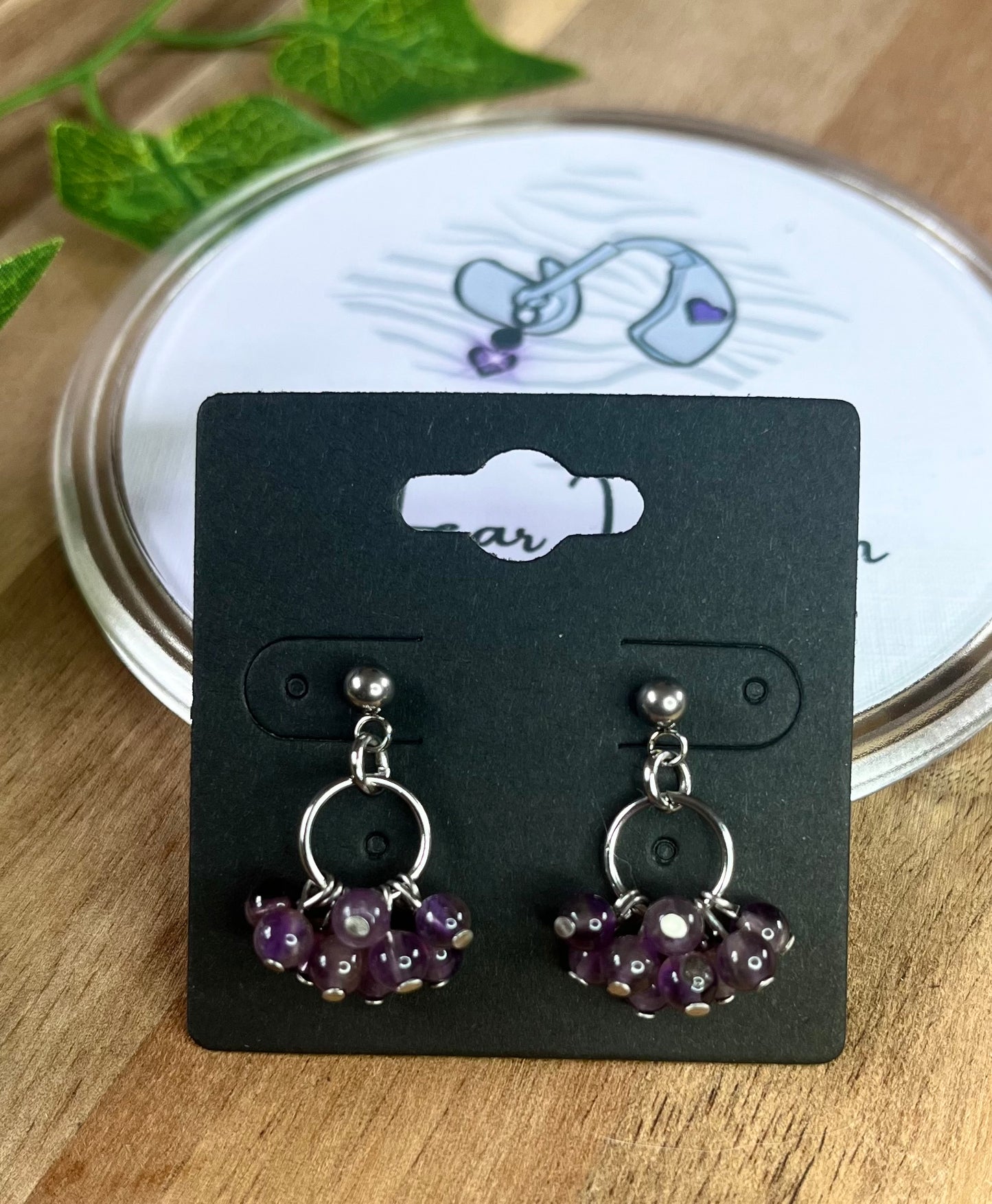 Crystal Bead Cluster Earrings - various materials