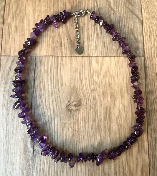Crystal Chip Necklace - various materials