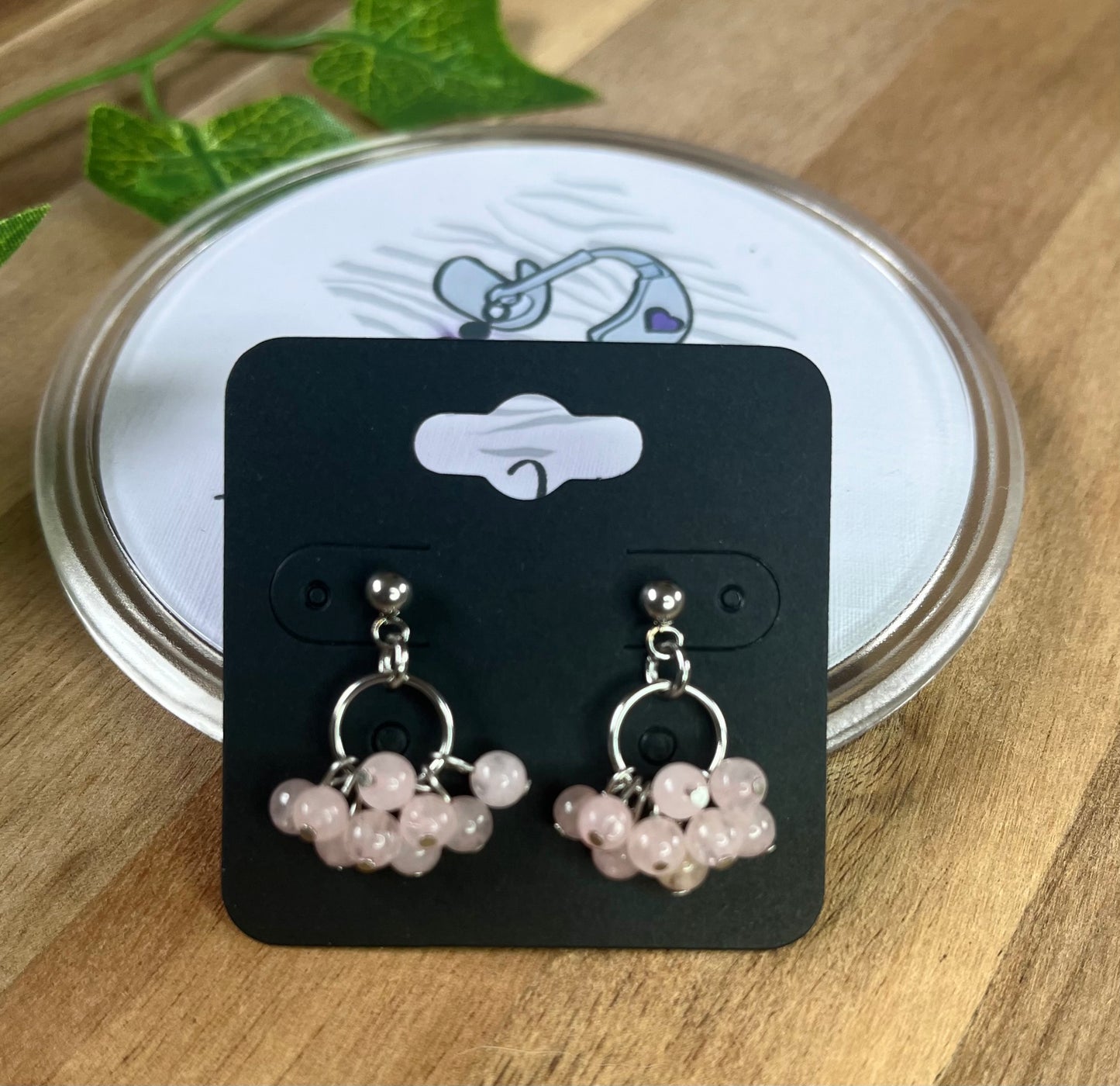 Crystal Bead Cluster Earrings - various materials