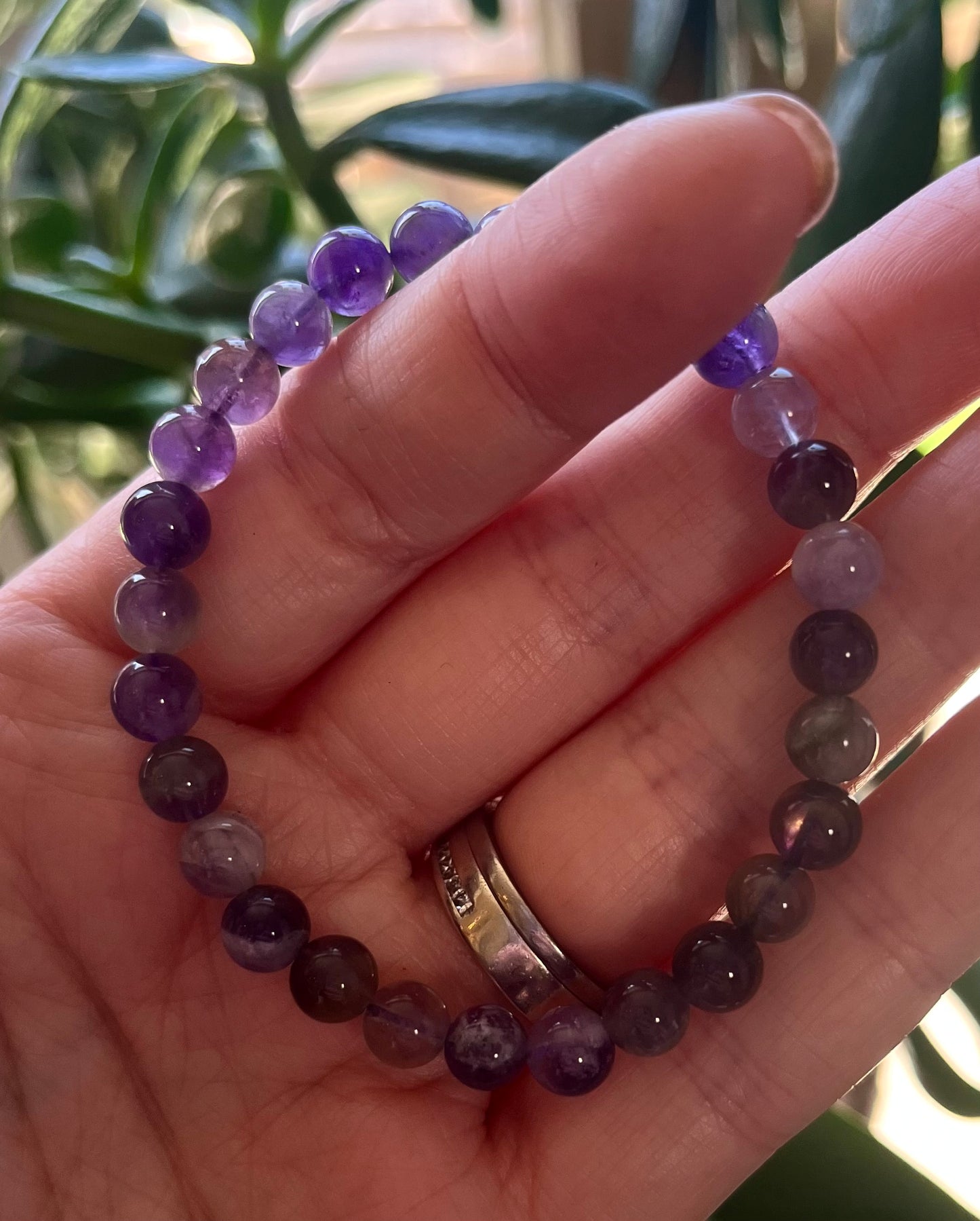 Elasticated Crystal Bead Bracelets