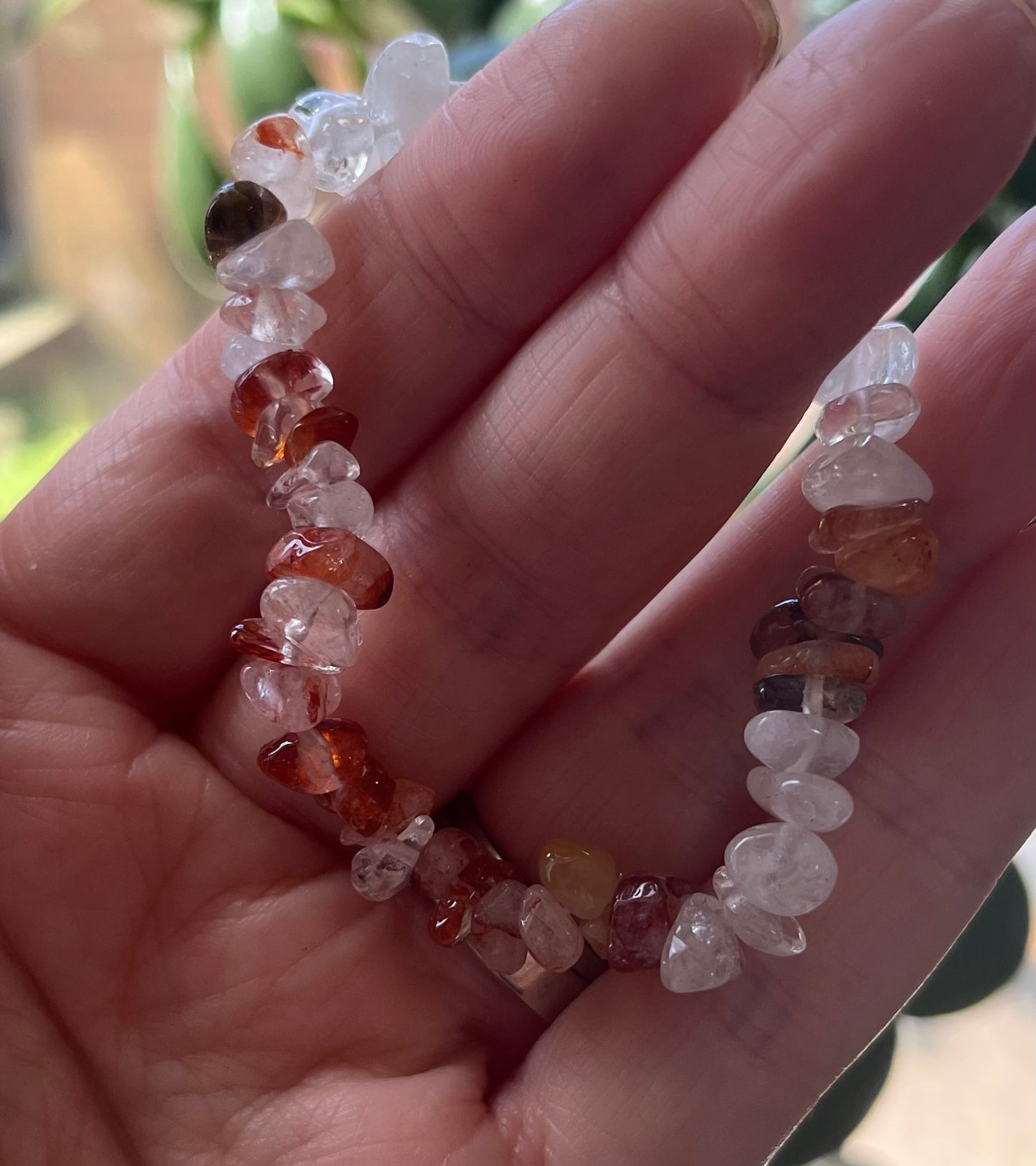 Elasticated Crystal Chip Bracelets