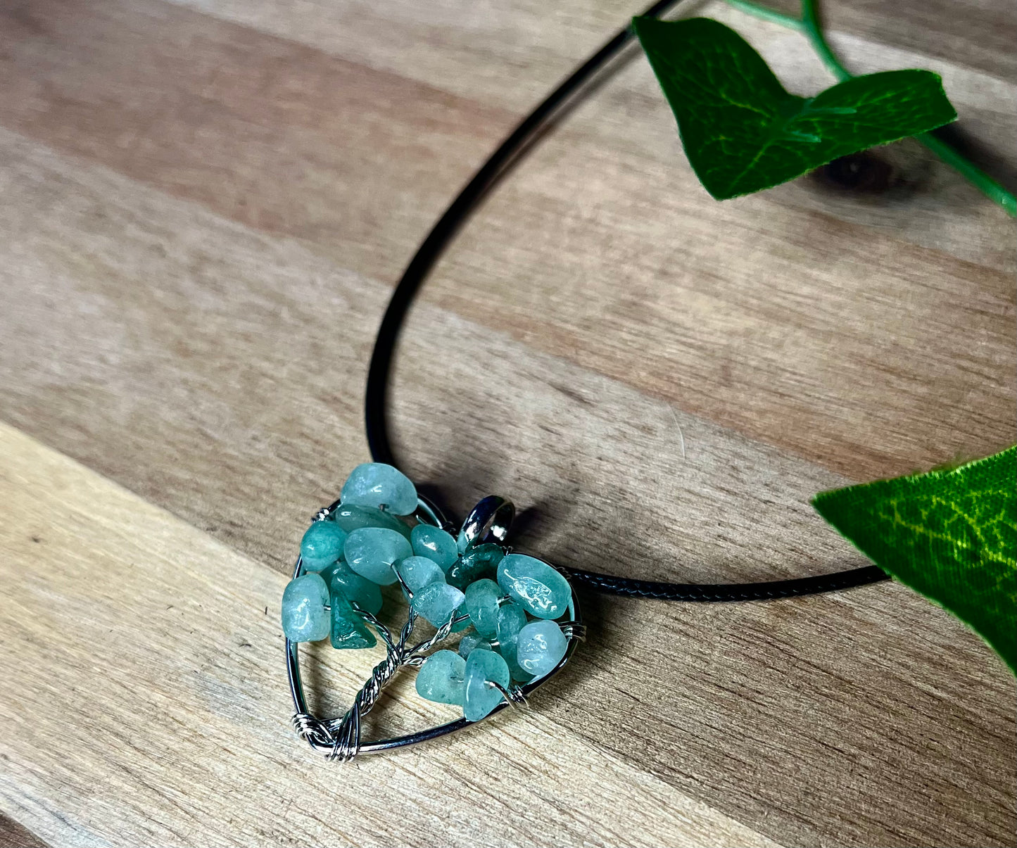 Green Aventurine Tree of Life Pendant