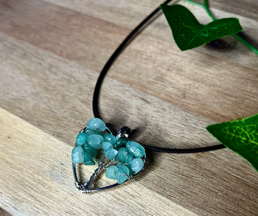 Green Aventurine Tree of Life Pendant