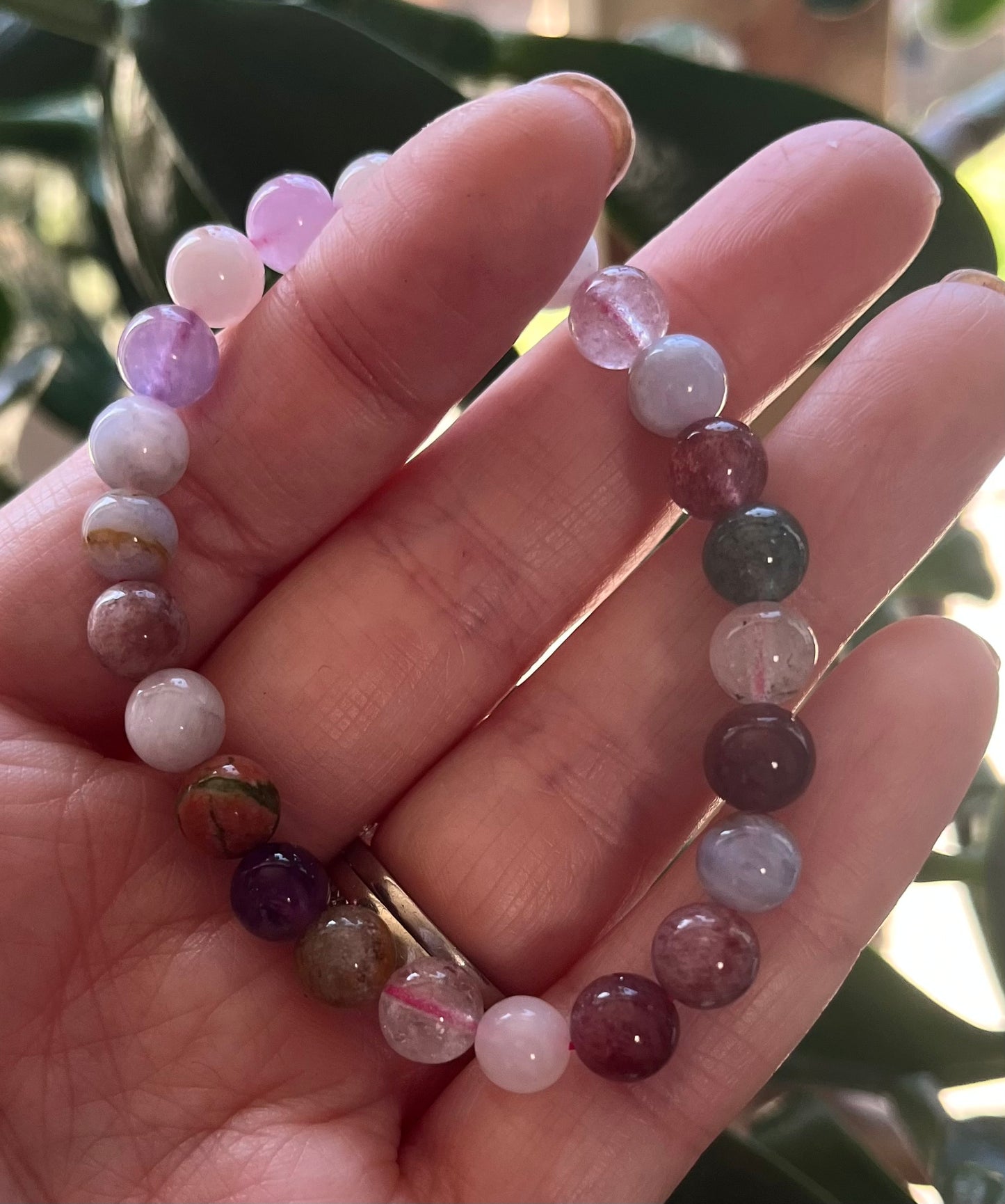 Elasticated Crystal Bead Bracelets