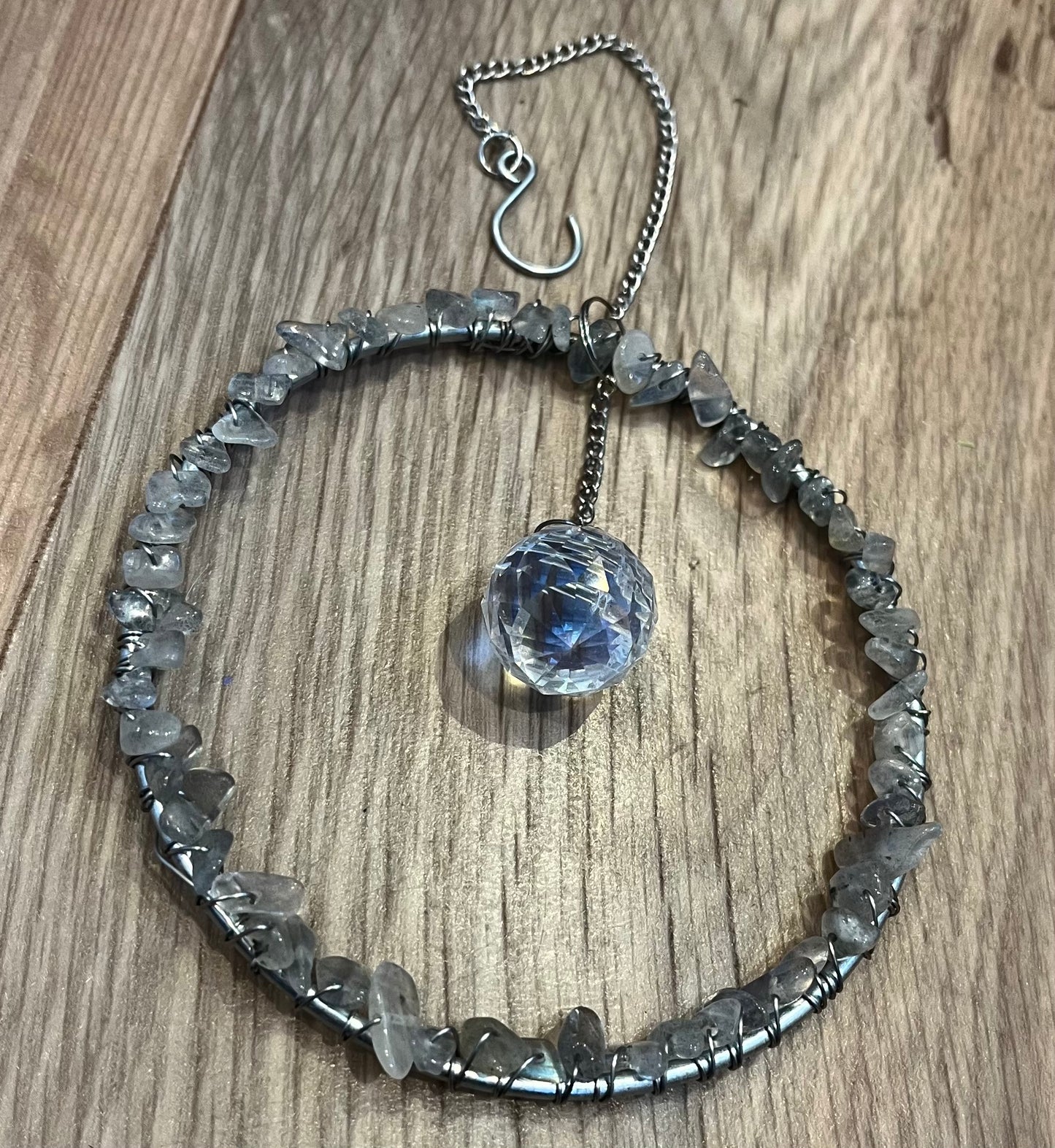 Medium Labradorite Suncatcher