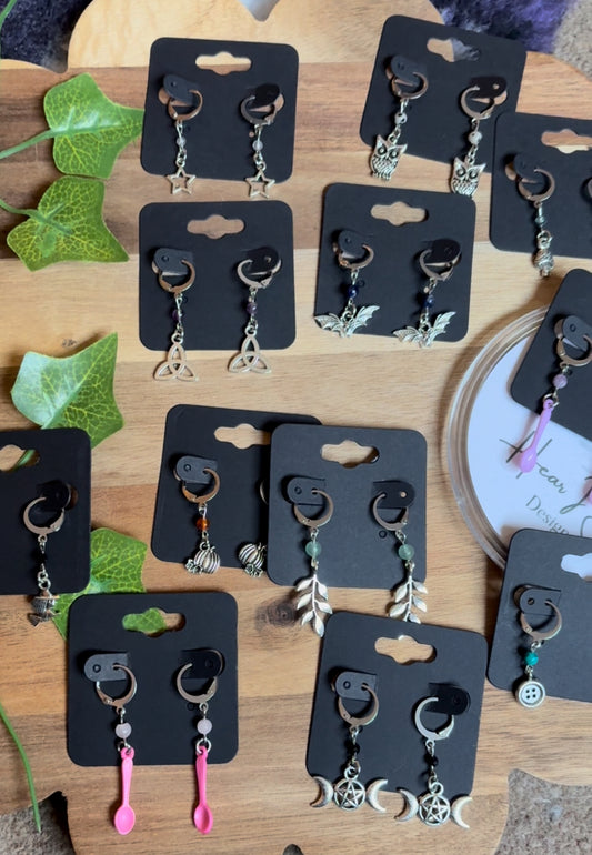 £5 Crystal Huggie Earrings - various designs