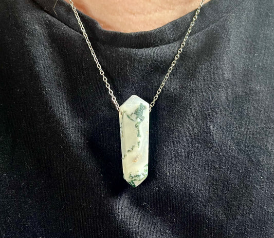 Crystal DT Point Pendant