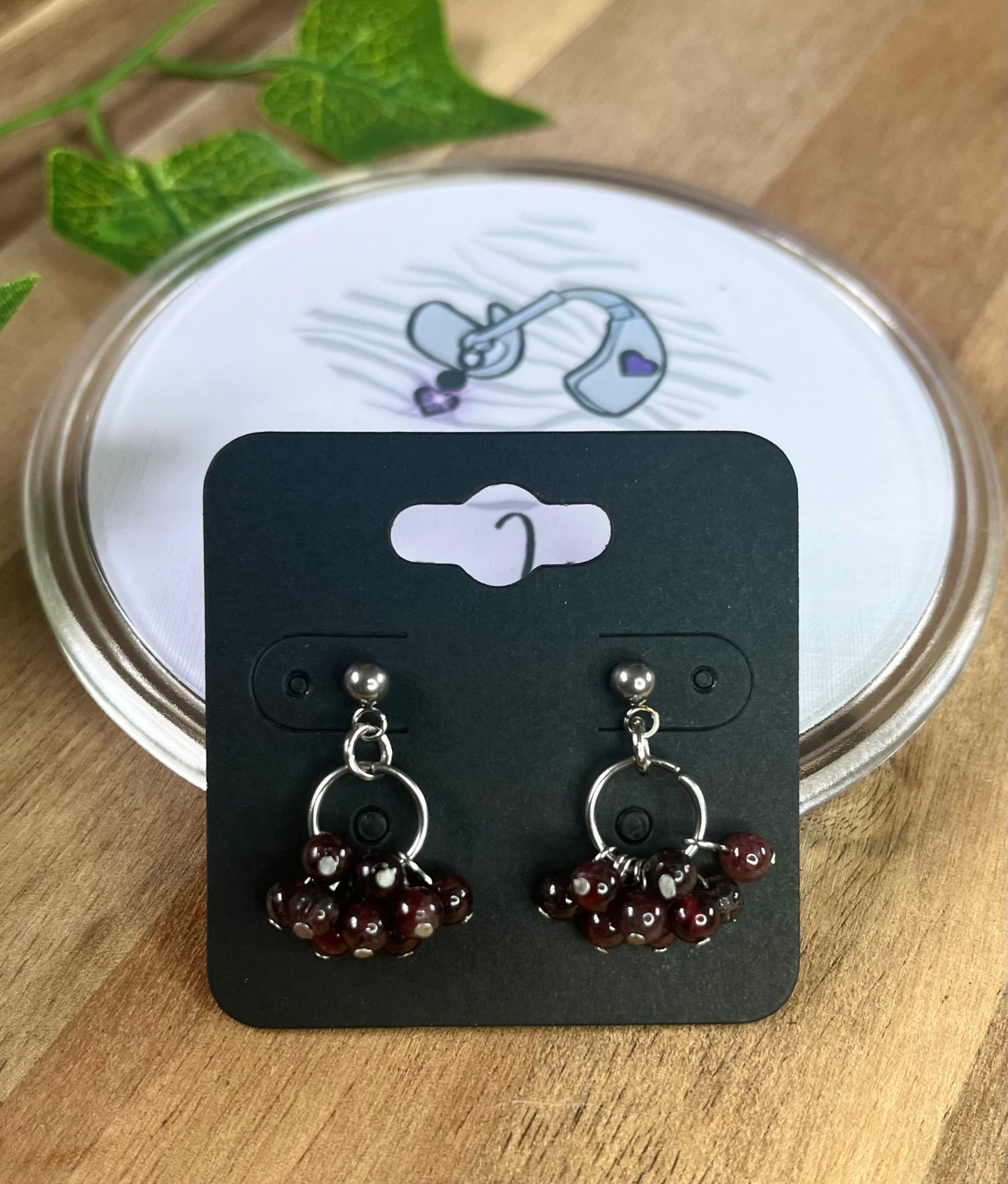 Crystal Bead Cluster Earrings - various materials