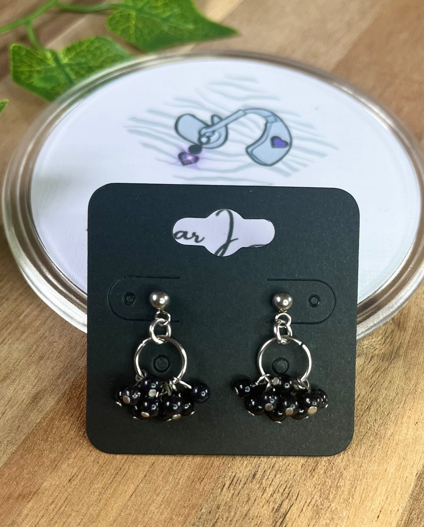 Crystal Bead Cluster Earrings - various materials