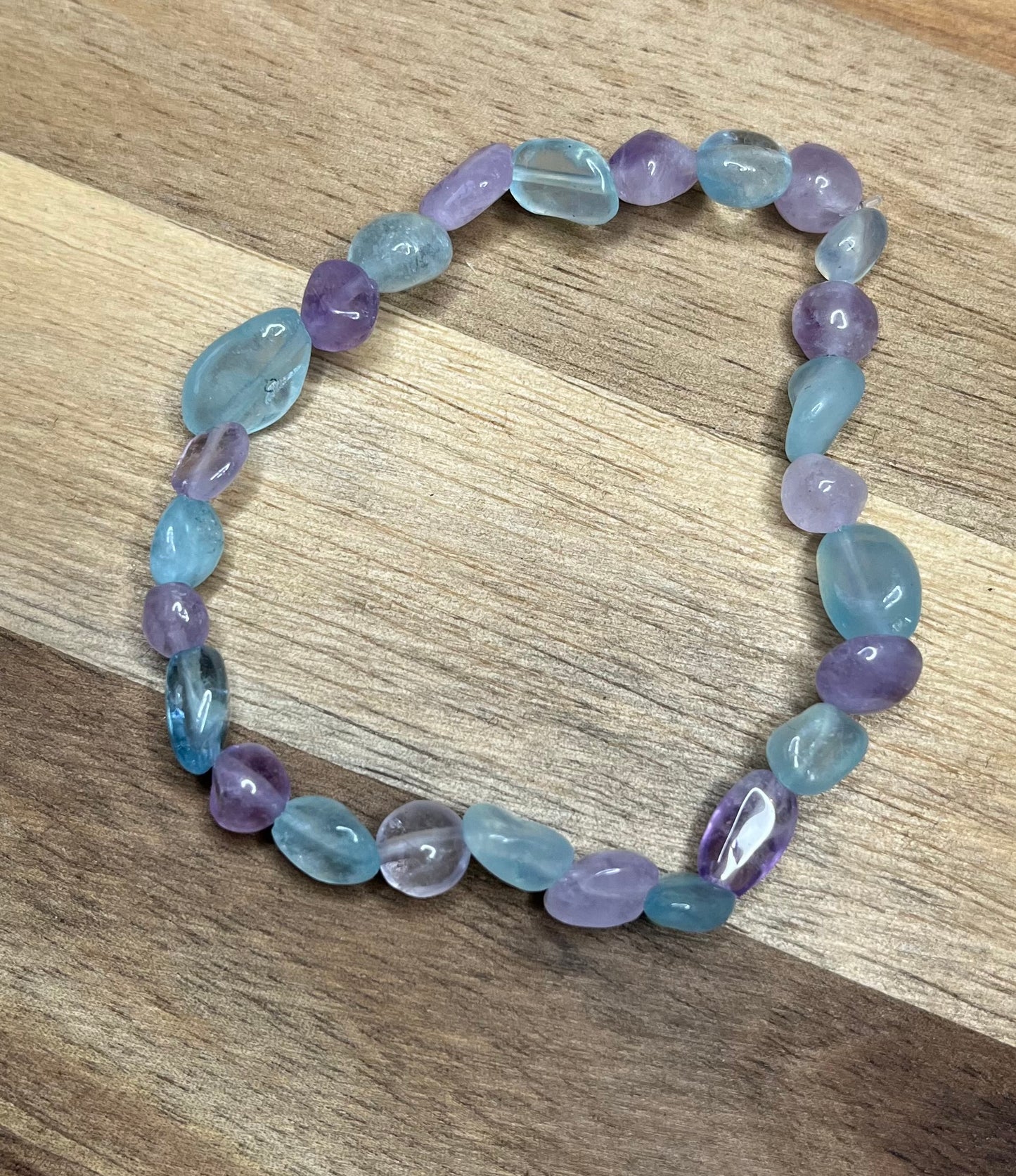 Elasticated Crystal Tumble Stone Bracelets - various crystals