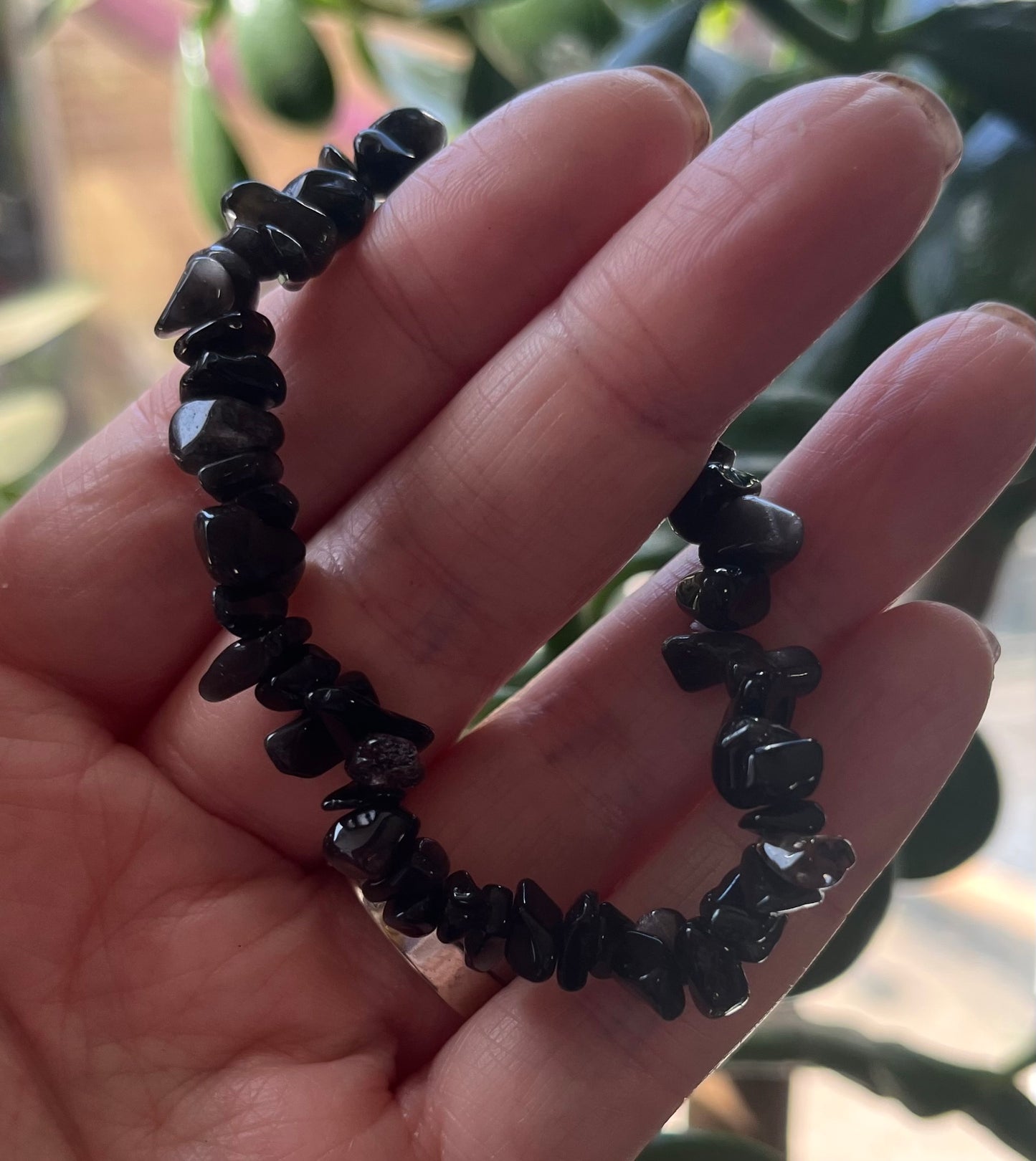 Elasticated Crystal Chip Bracelets
