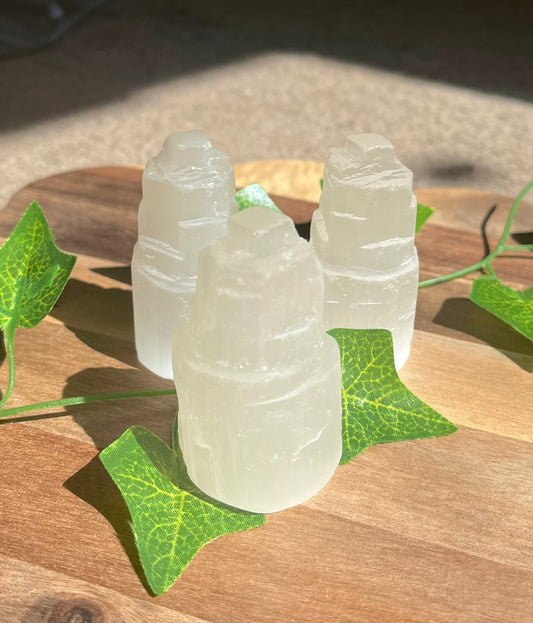 Small Satin Spar (Selenite) Towers - 5cm