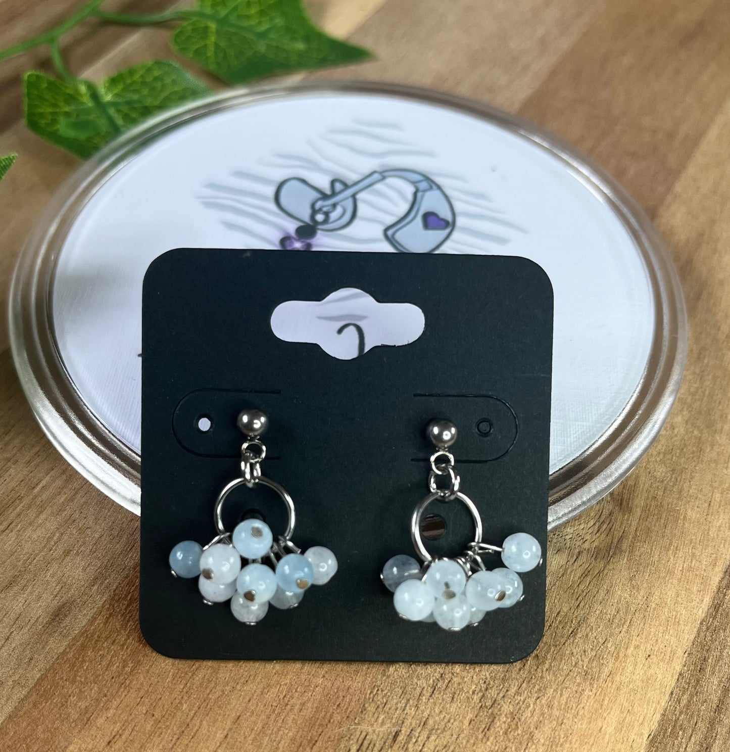 Crystal Bead Cluster Earrings - various materials
