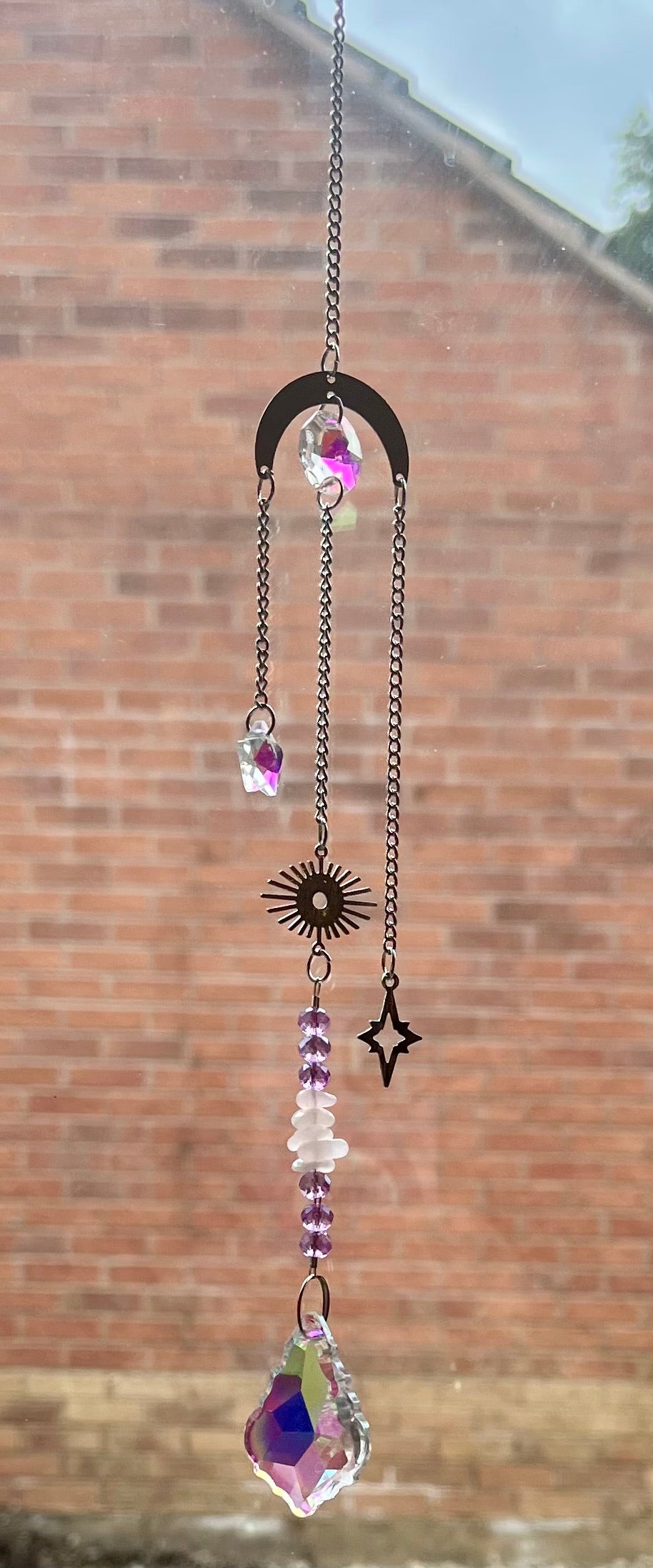 Rose Quartz Suncatcher