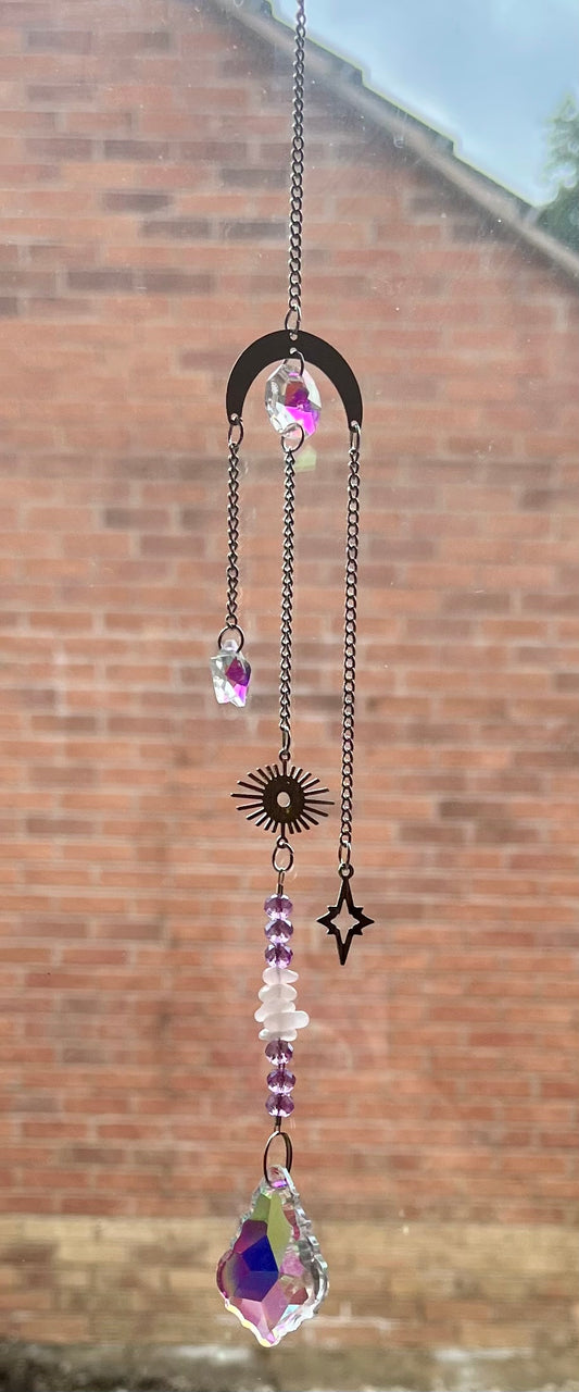 Rose Quartz Suncatcher