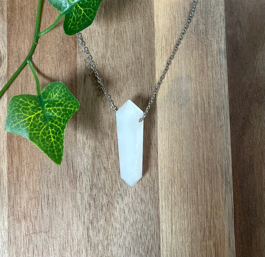 Large Crystal DT Point Pendant