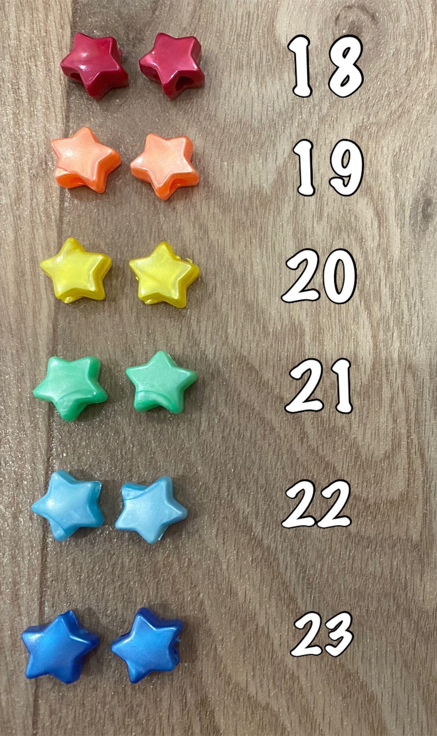 Star Beads for Hearing Aids (pair)