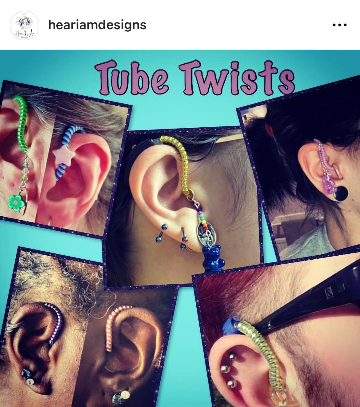 TUBE TWISTS for Hearing Aids and Cochlear Implants