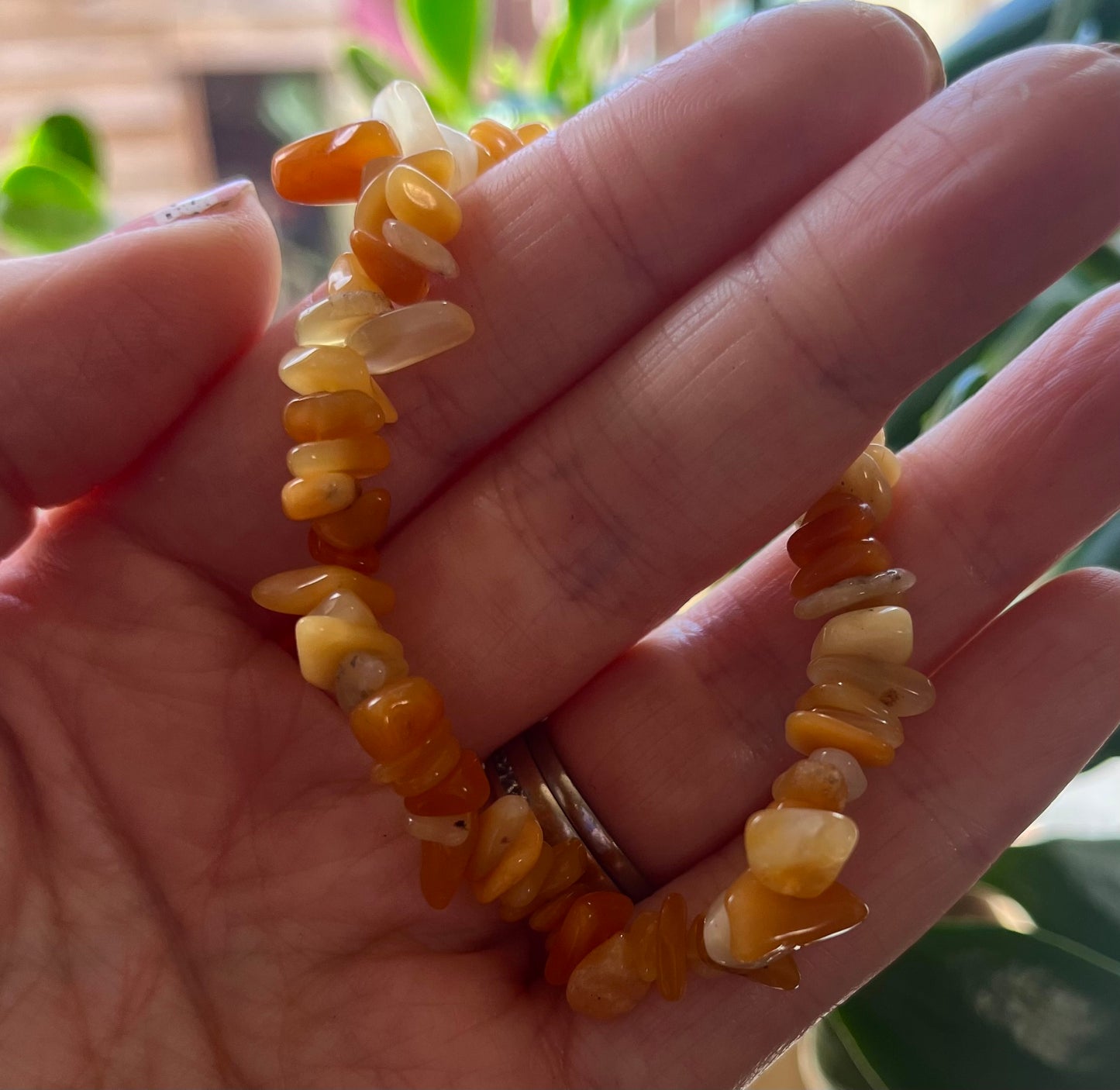 Elasticated Crystal Chip Bracelets