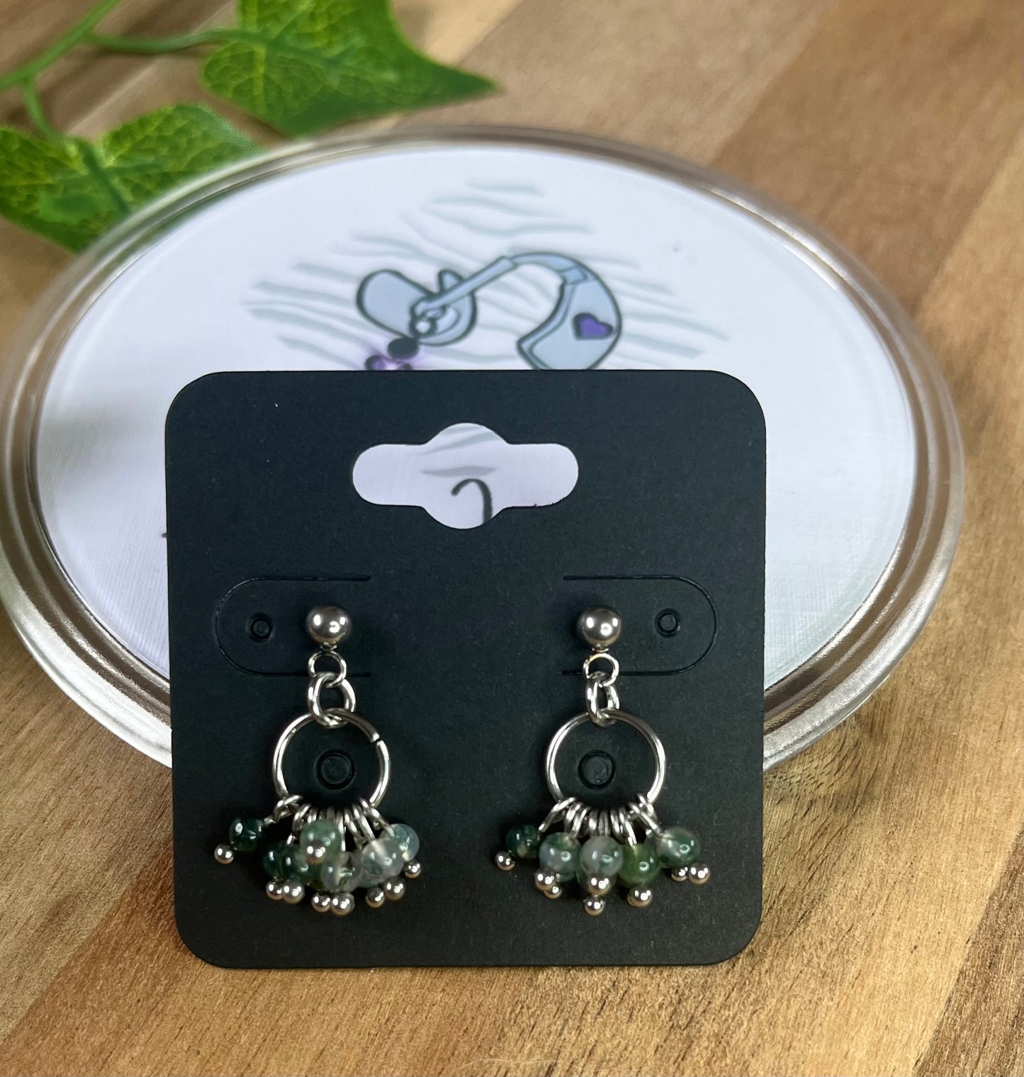 Crystal Bead Cluster Earrings - various materials