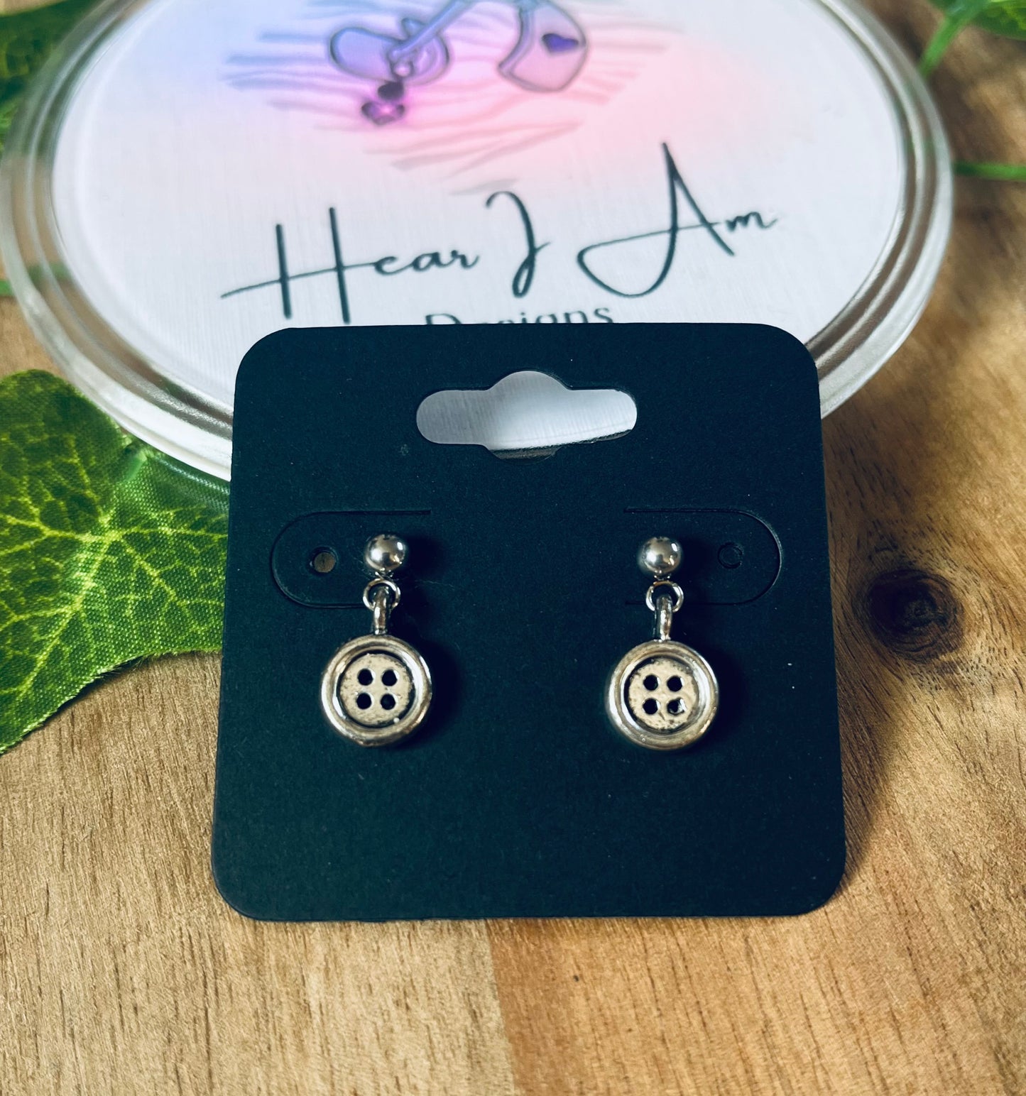 Stainless Steel Stud Drop Earrings – Various Designs Available
