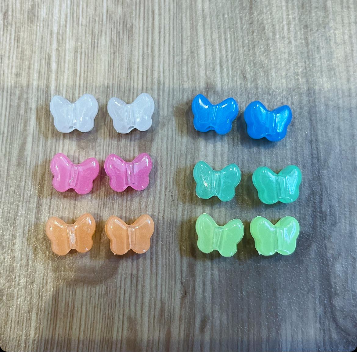 Butterfly Beads for Hearing Aids (pair)