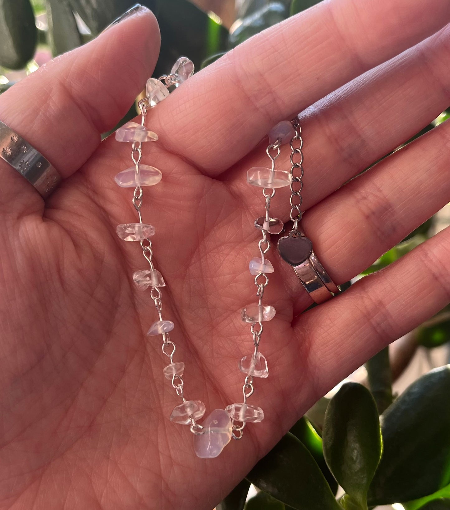 Stainless Steel Crystal Chip Bracelets