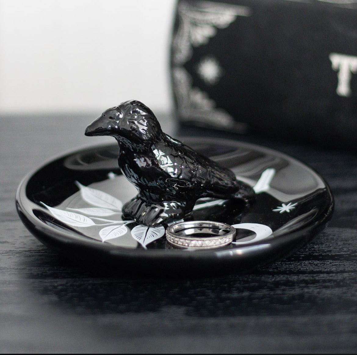 Mystic Raven Trinket Dish