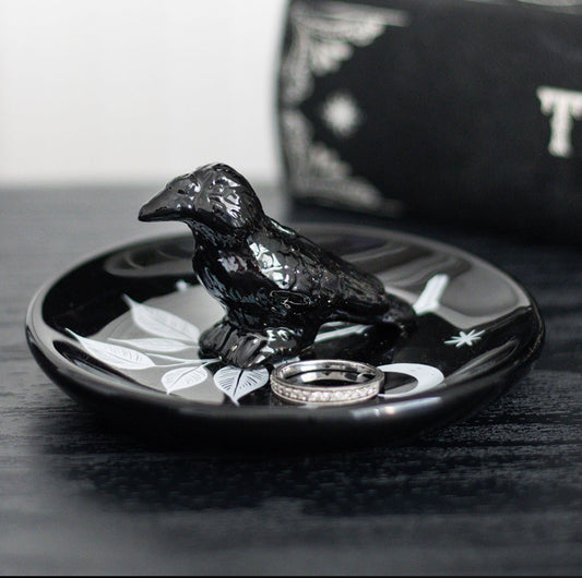 Mystic Raven Trinket Dish