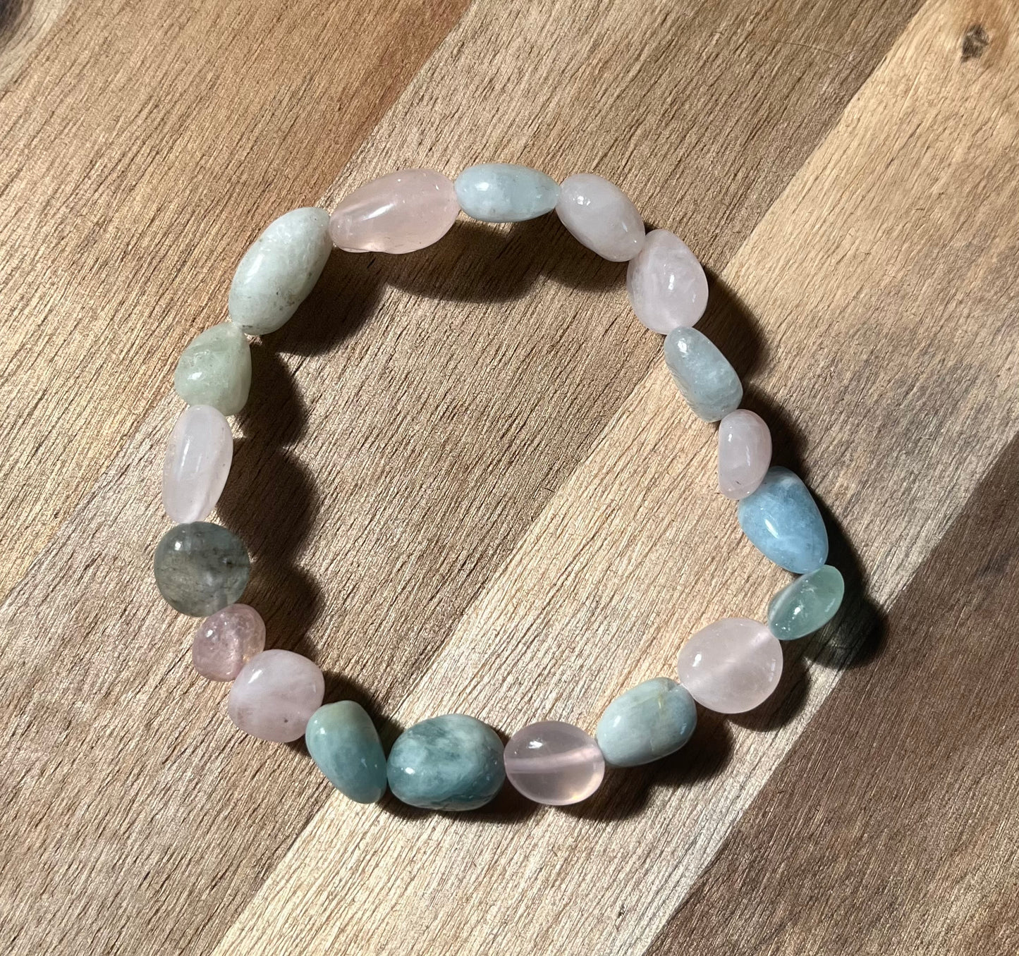 Elasticated Crystal Tumble Stone Bracelets - various crystals