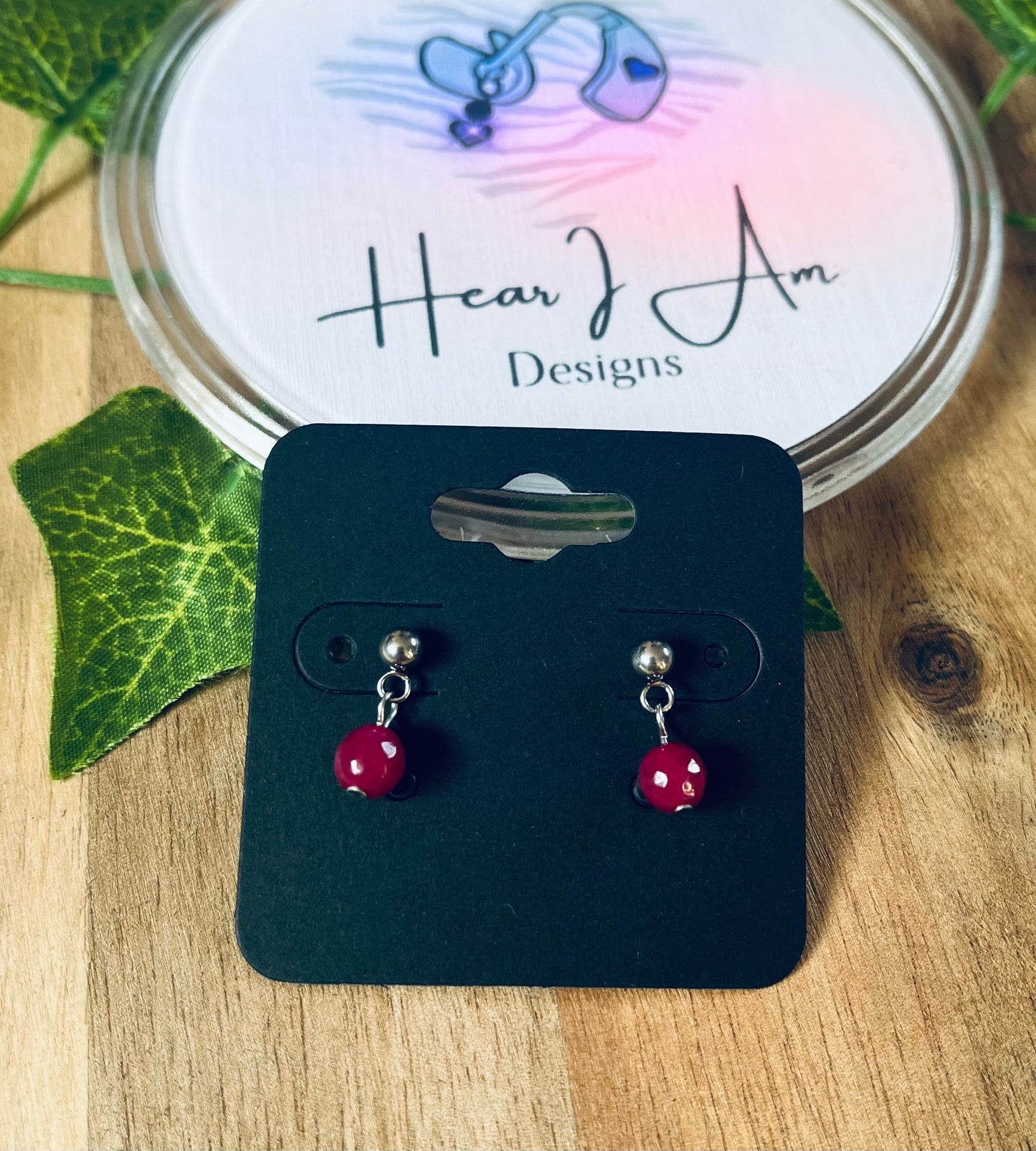 Stainless Steel Stud Drop Earrings – Various Designs Available
