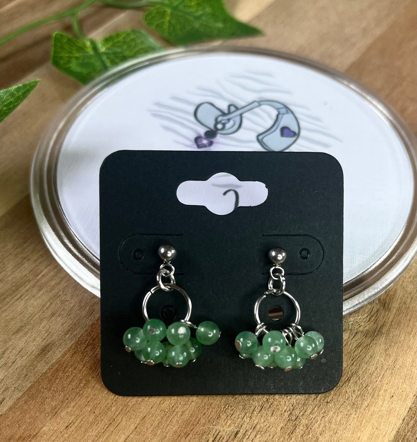 Crystal Bead Cluster Earrings - various materials