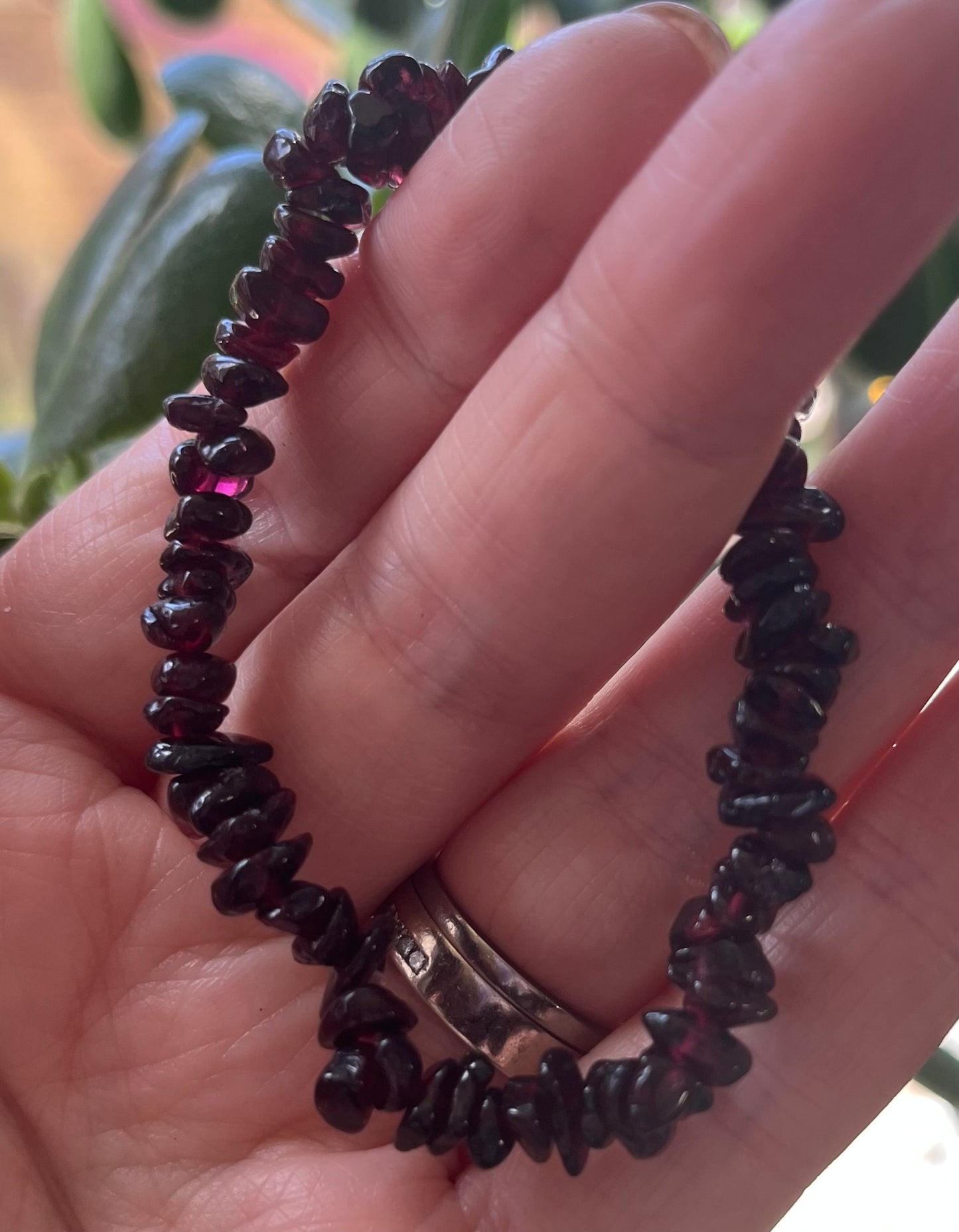 Elasticated Crystal Chip Bracelets