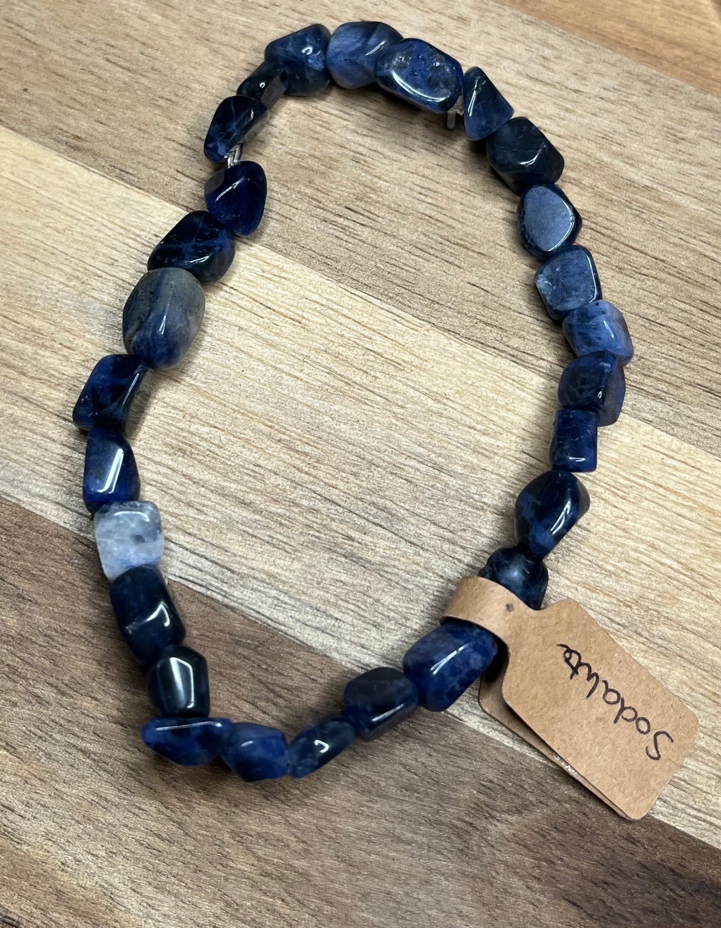 Elasticated Crystal Tumble Stone Bracelets - various crystals