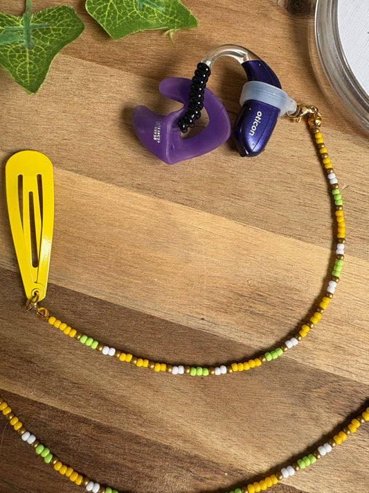 Lemon Zest Hearing Aid Retainer 🍋 - sold individually