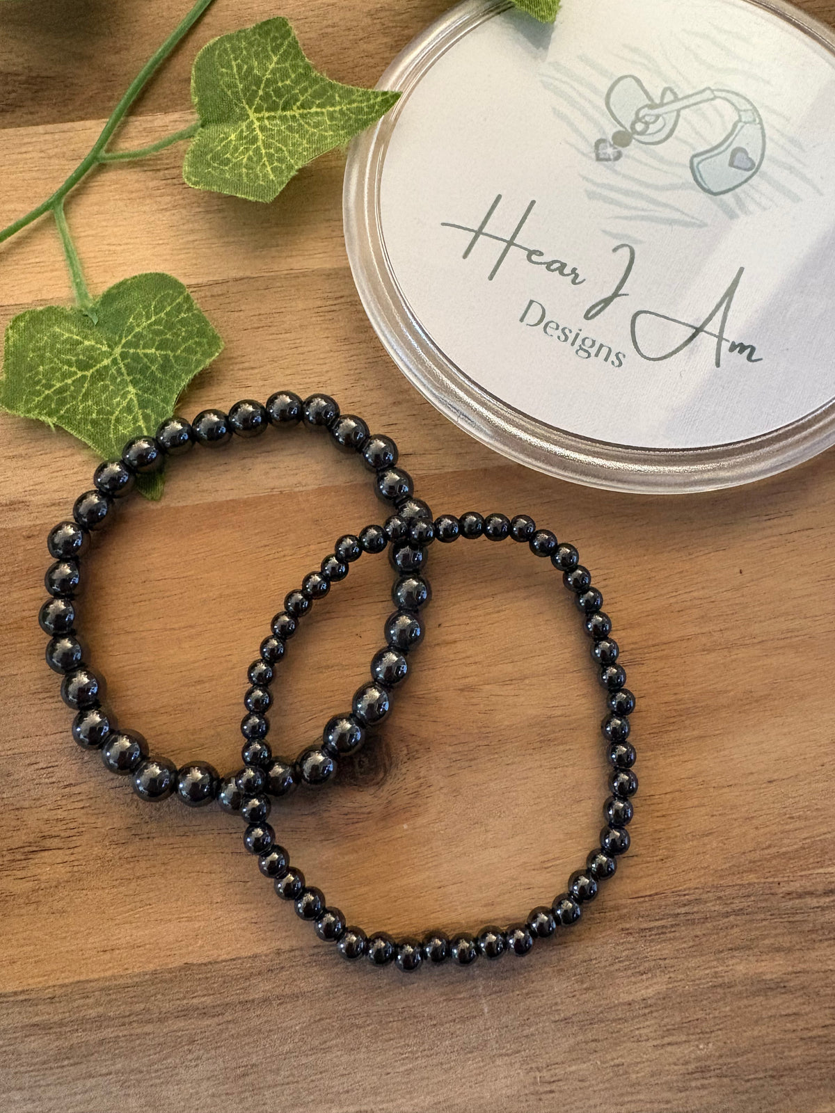 Magnetic Hematite Beaded Bracelet - 4mm and 6mm Beads Available
