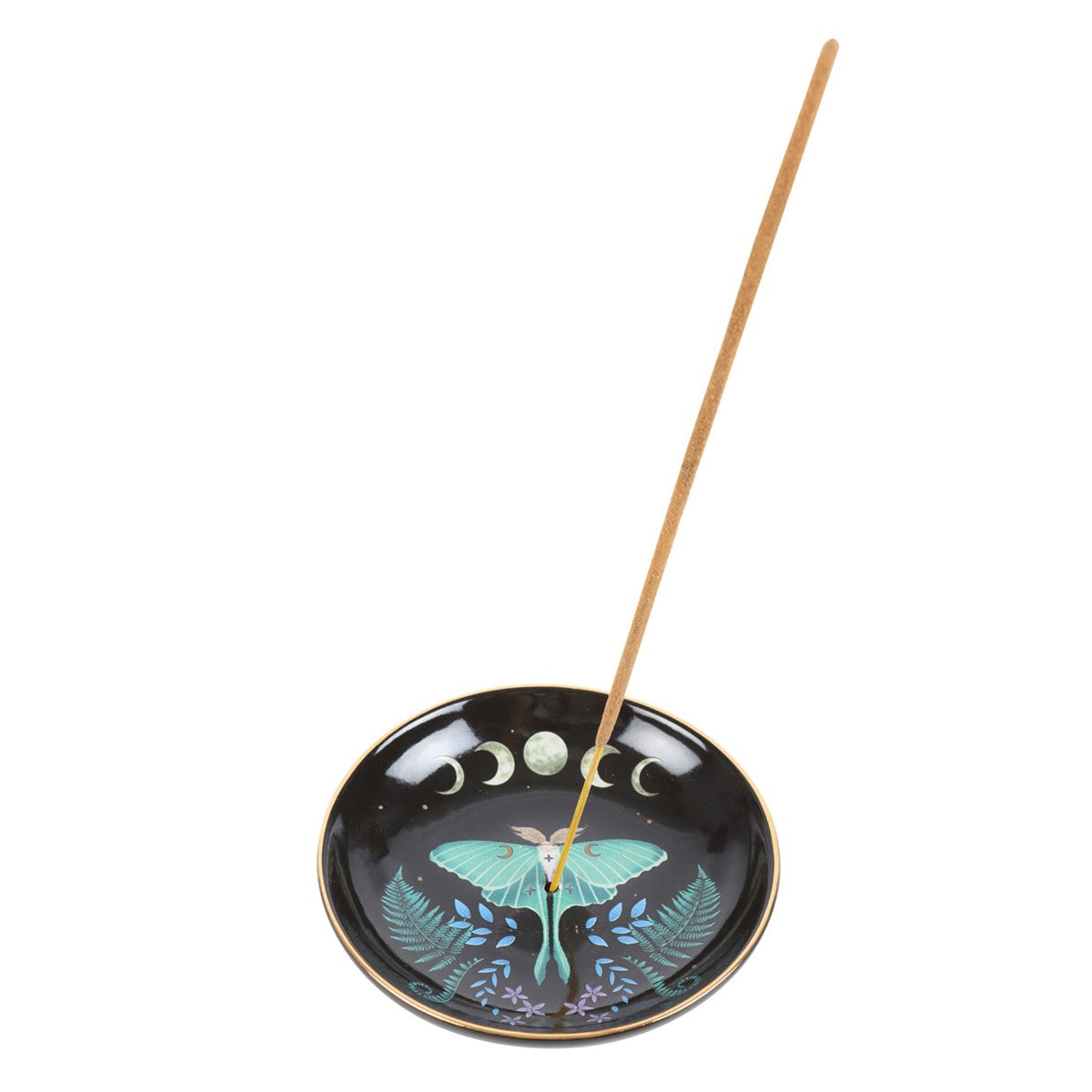 Luna Moth Ceramic Incense Holder