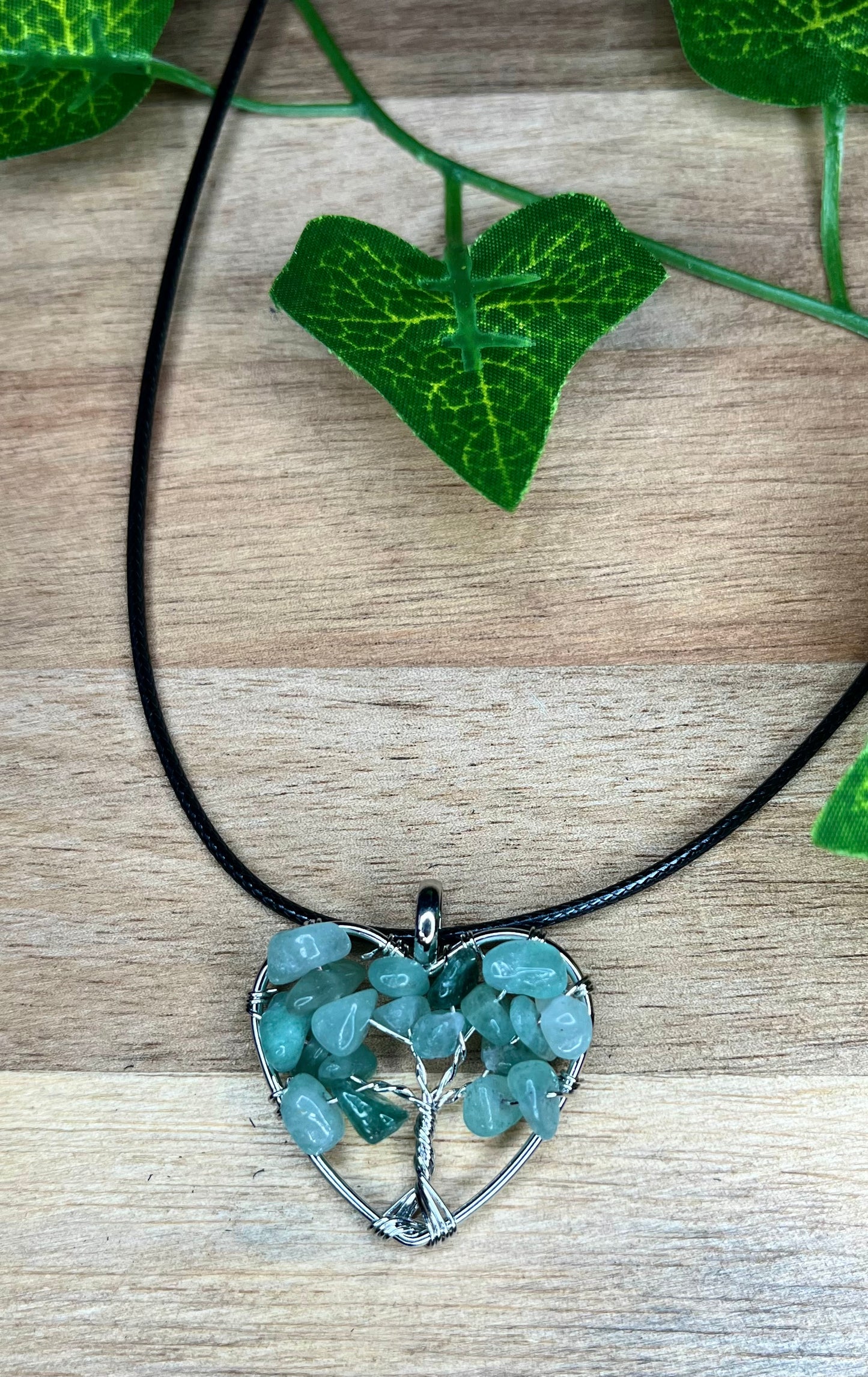 Green Aventurine Tree of Life Pendant
