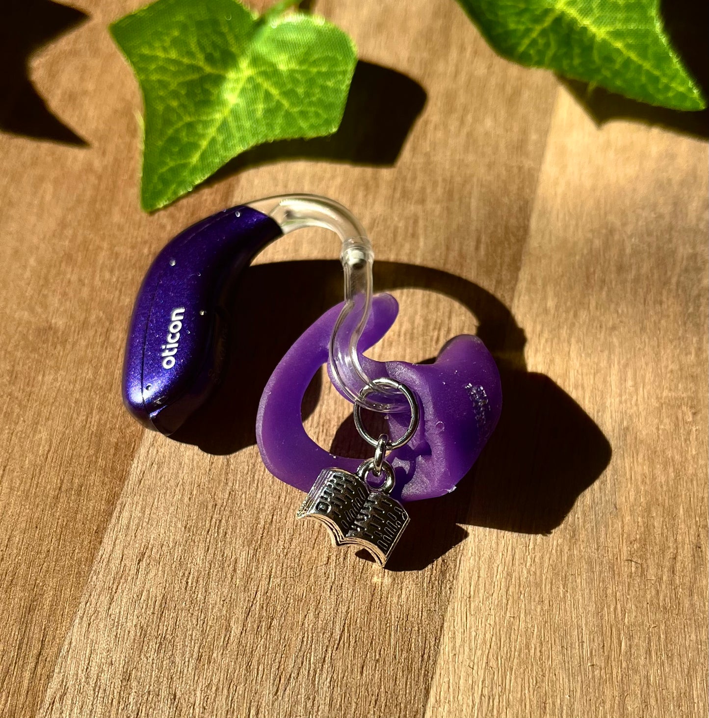 Mini Book Hearing Aid Charms (Pair)