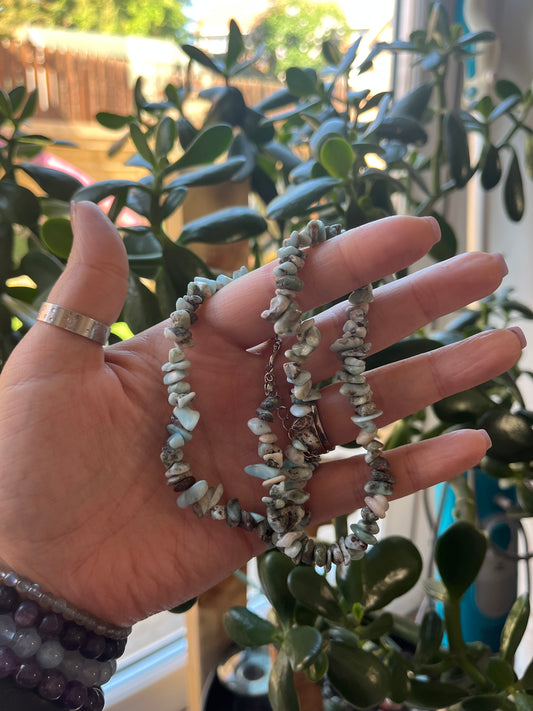 Crystal Chip Necklace - various materials