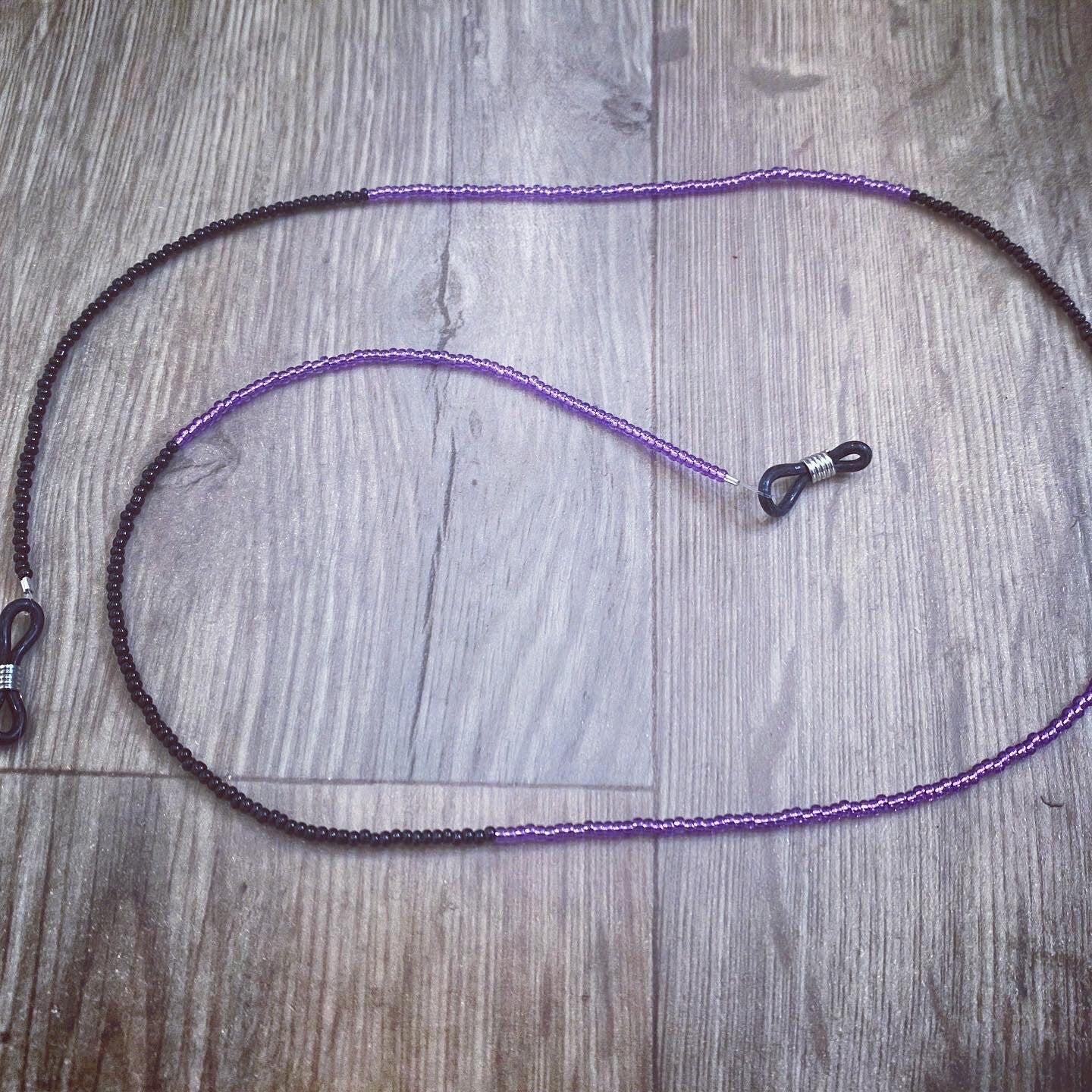 Black and Purple Glasses Chain