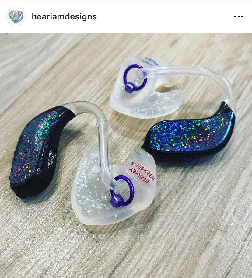 Purple Collection Ring Charms (pair)