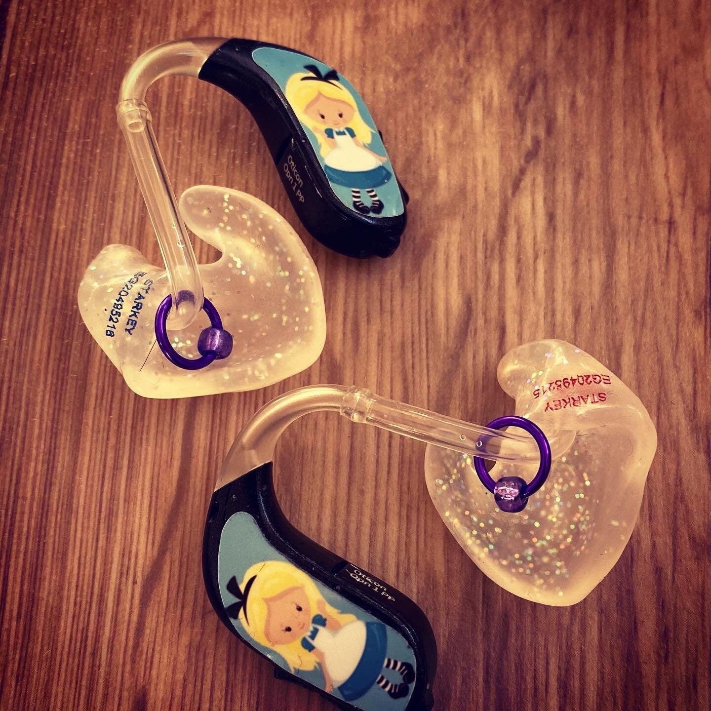 Purple Collection Ring Charms (pair)