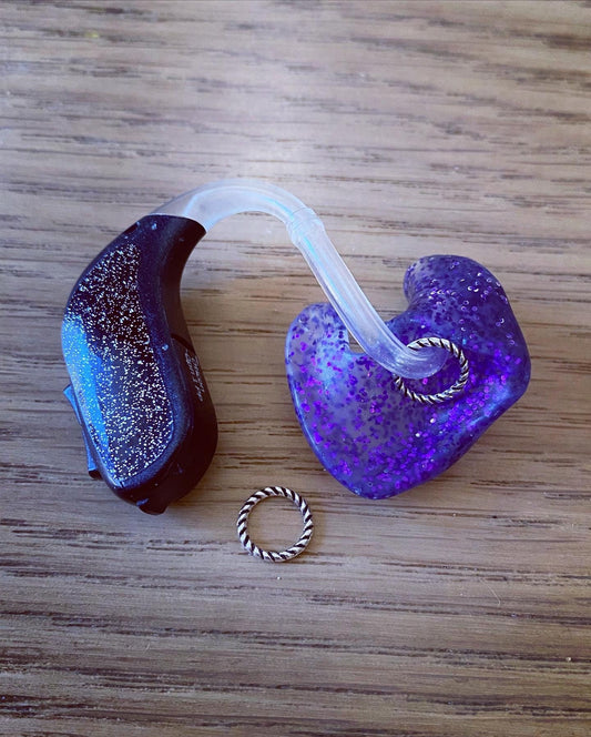 Pair of Tiny Silver Rope Charms