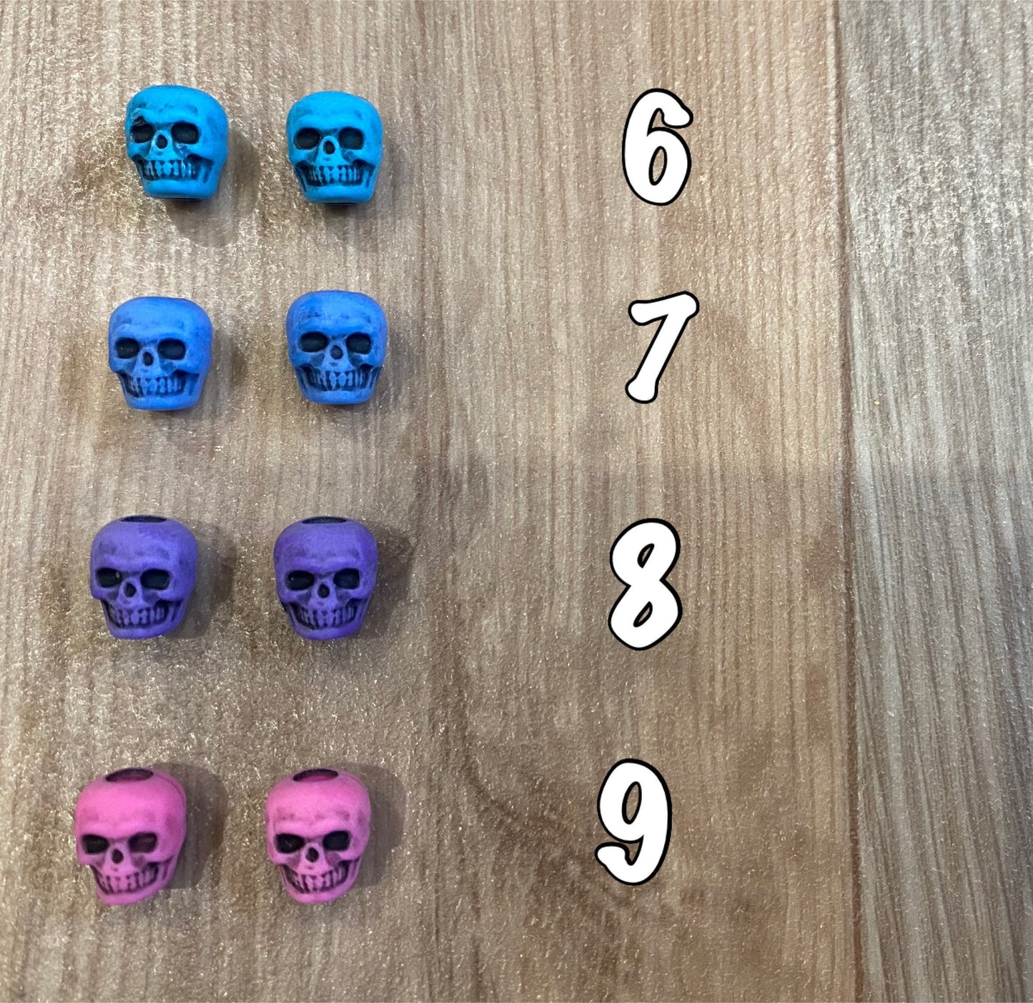 Skull Beads for Hearing Aids (pair)
