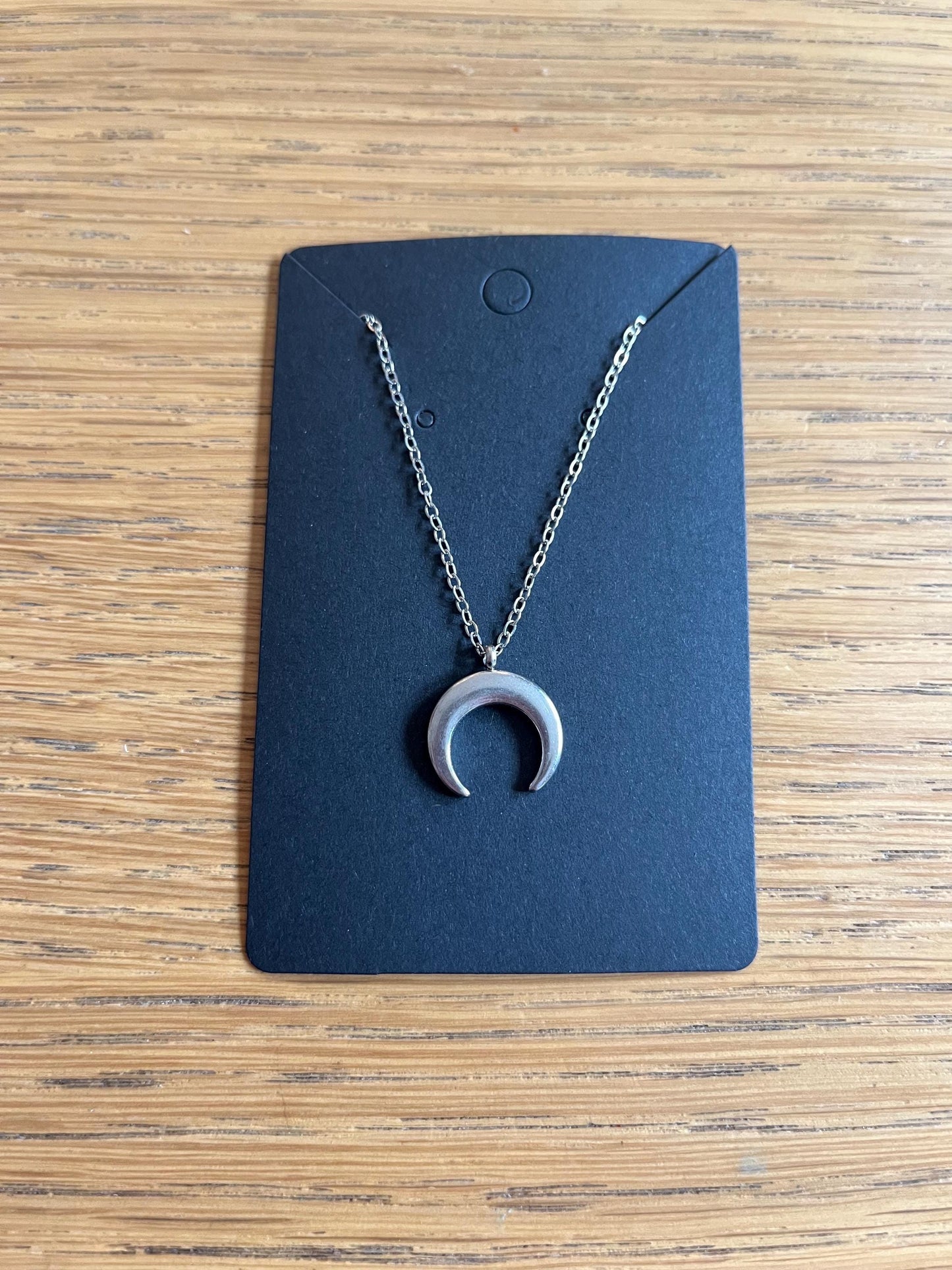 Stainless Steel Moon Necklace