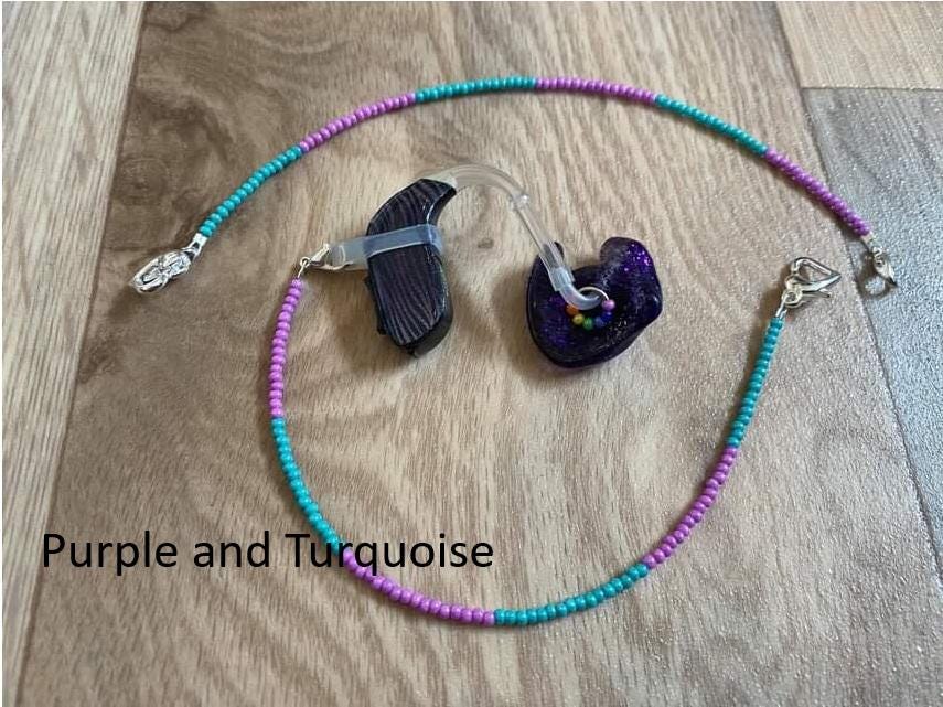 Beaded Hearing Aid Retainers