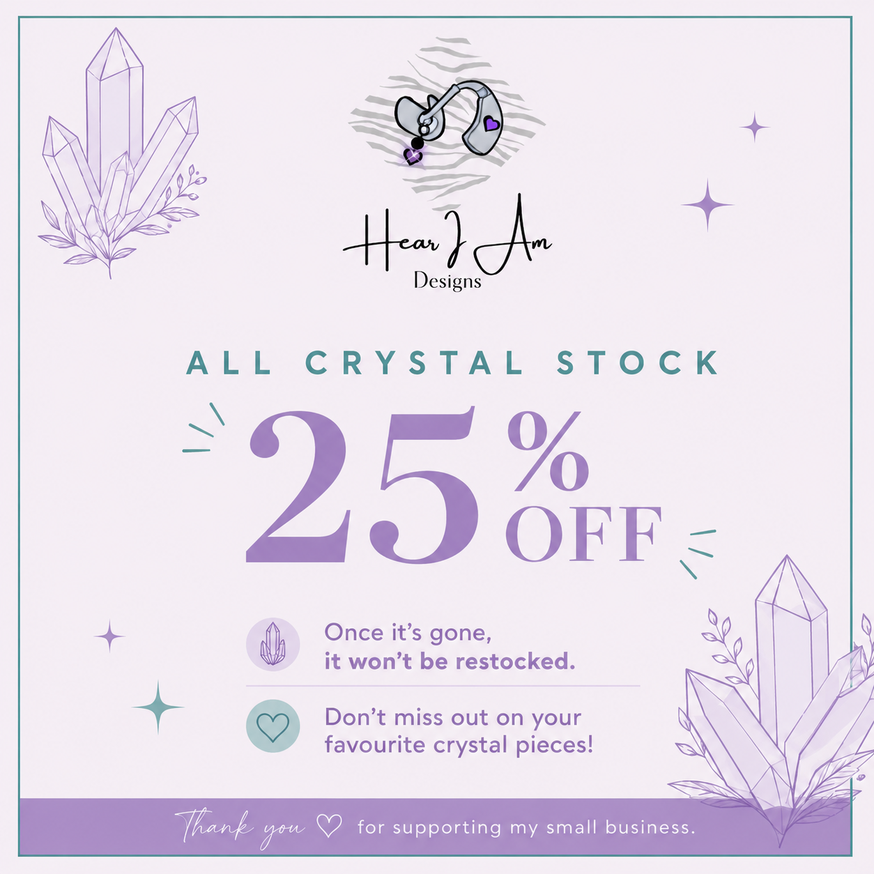 Crystal Sale